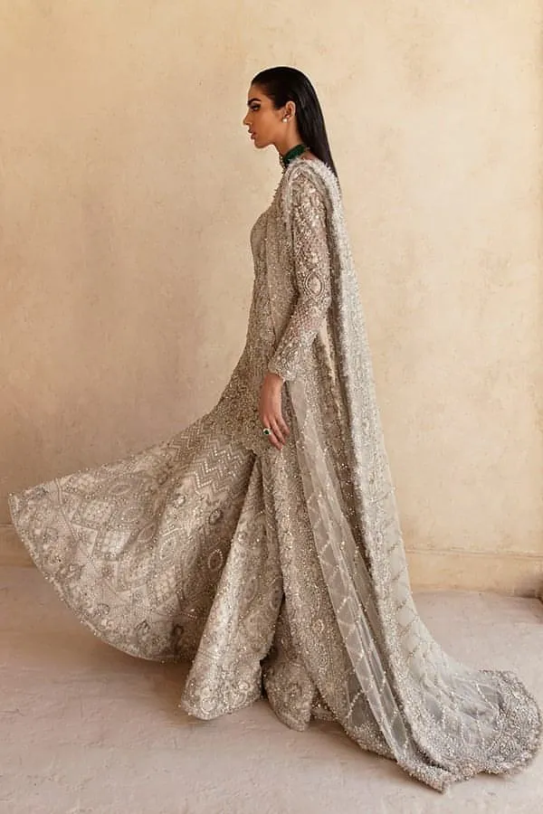 Pakistani Wedding Dress in Classic Lehenga Kameez Style