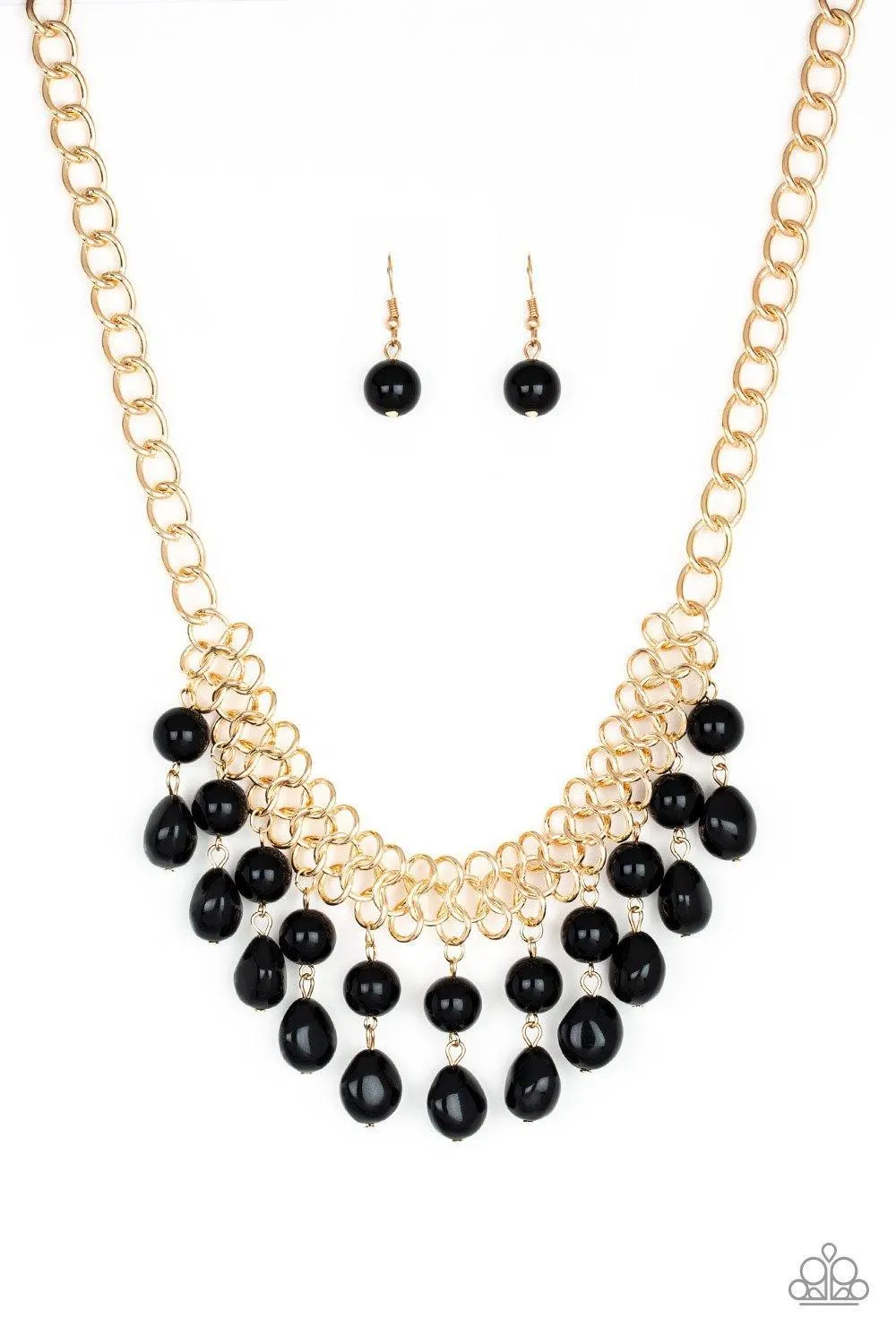 Paparazzi - 5th Avenue Fleek - Black Necklace