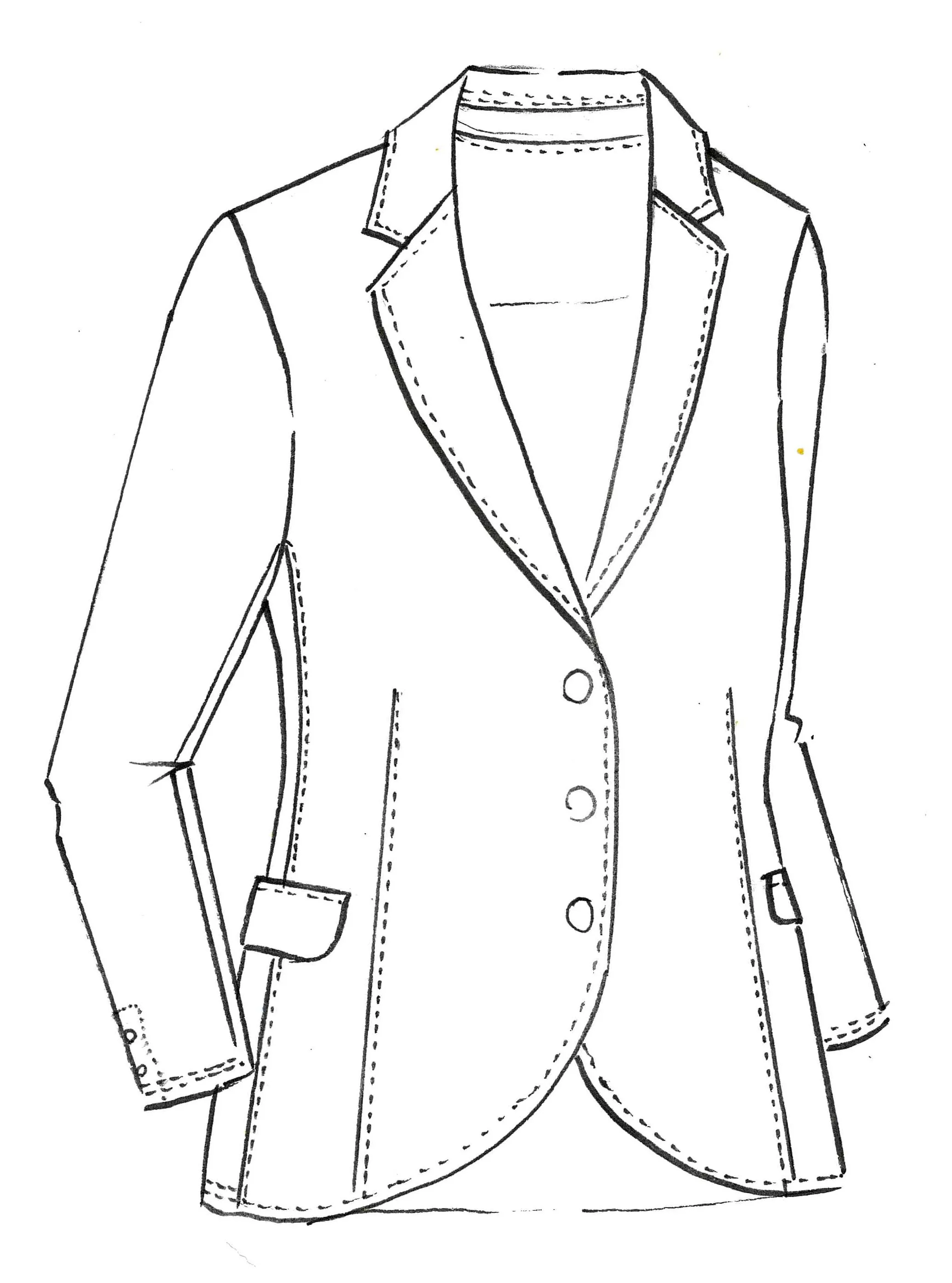 PAULA RYAN Classic Waisted Jacket - White - Bonded Microjersey