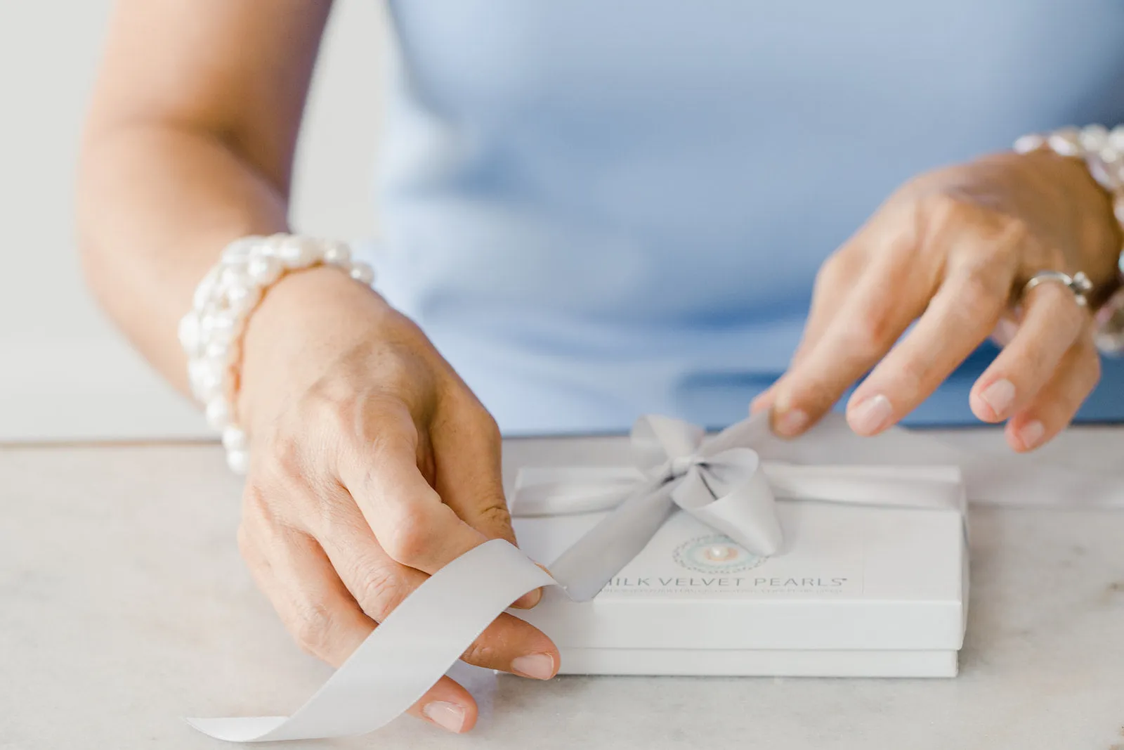 Peace in Thy Strength Bracelet: White