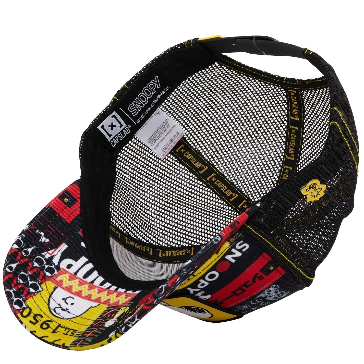 Peanuts All Over Print Snapback Trucker Hat