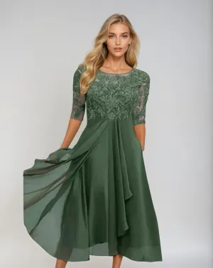 PENELOPE | GRACEFUL DETAILED FLOWING DRESS