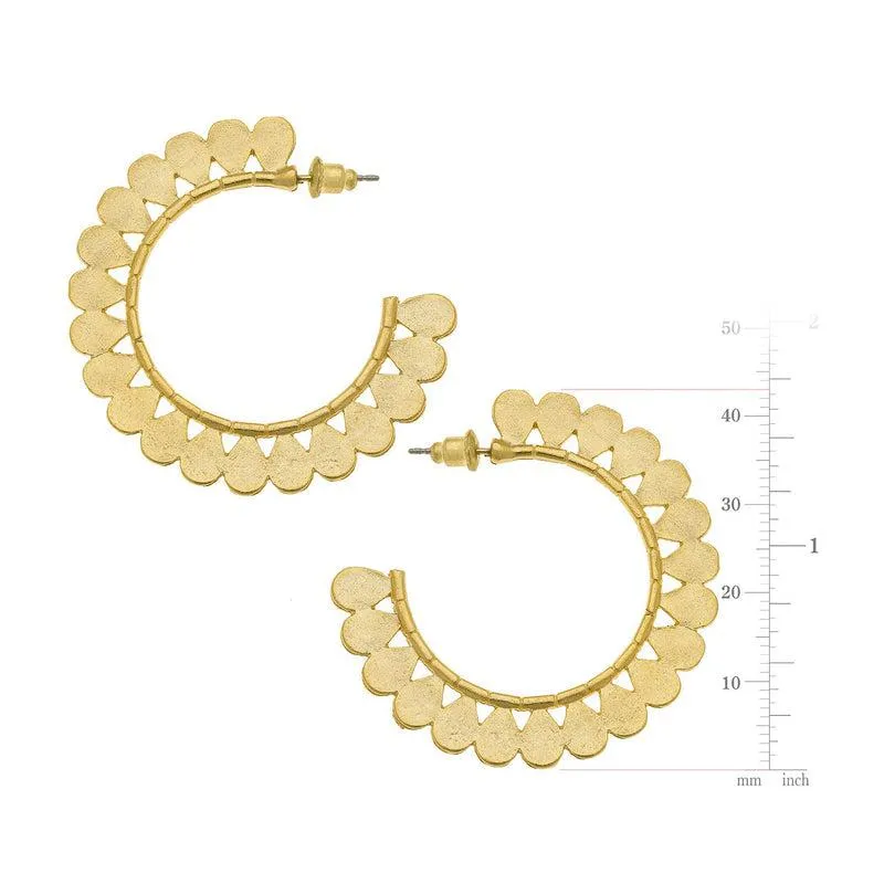 Petal Hoops Earrings