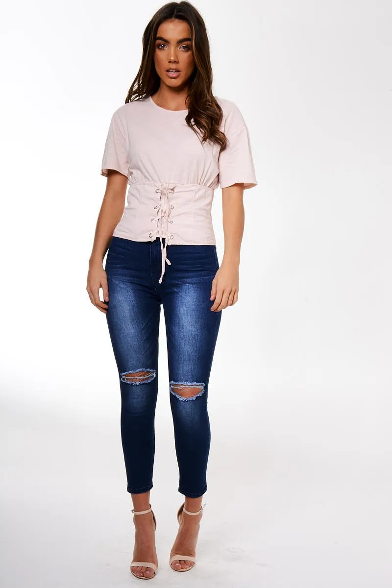 Pink Corset Style Top - Jola
