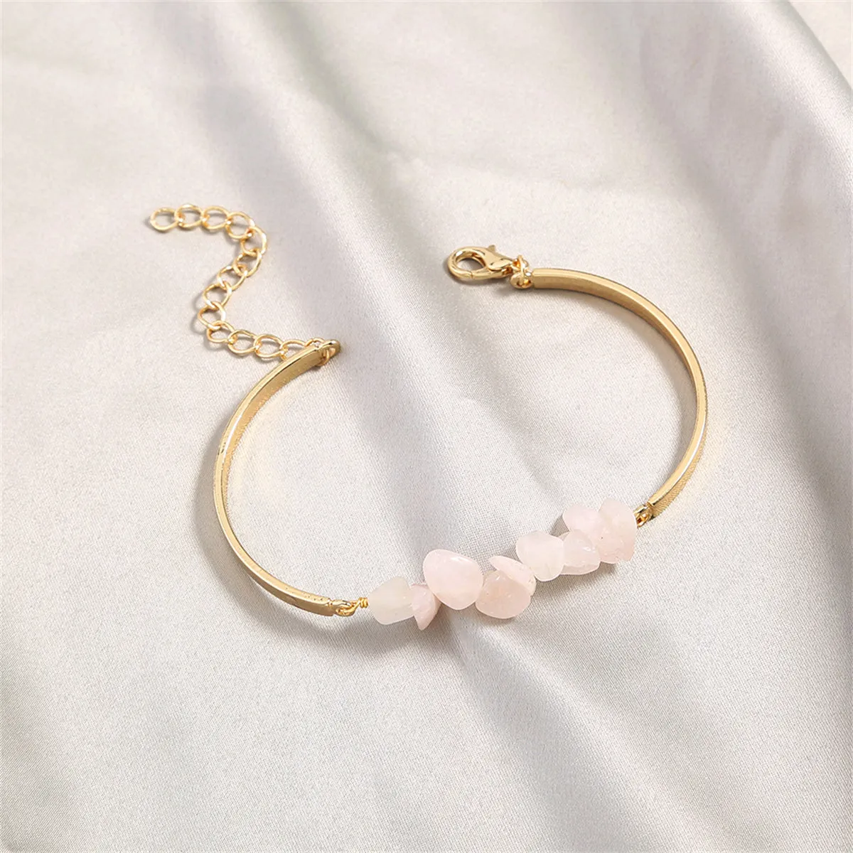 Pink Resin & 18K Gold-Plated Bracelet