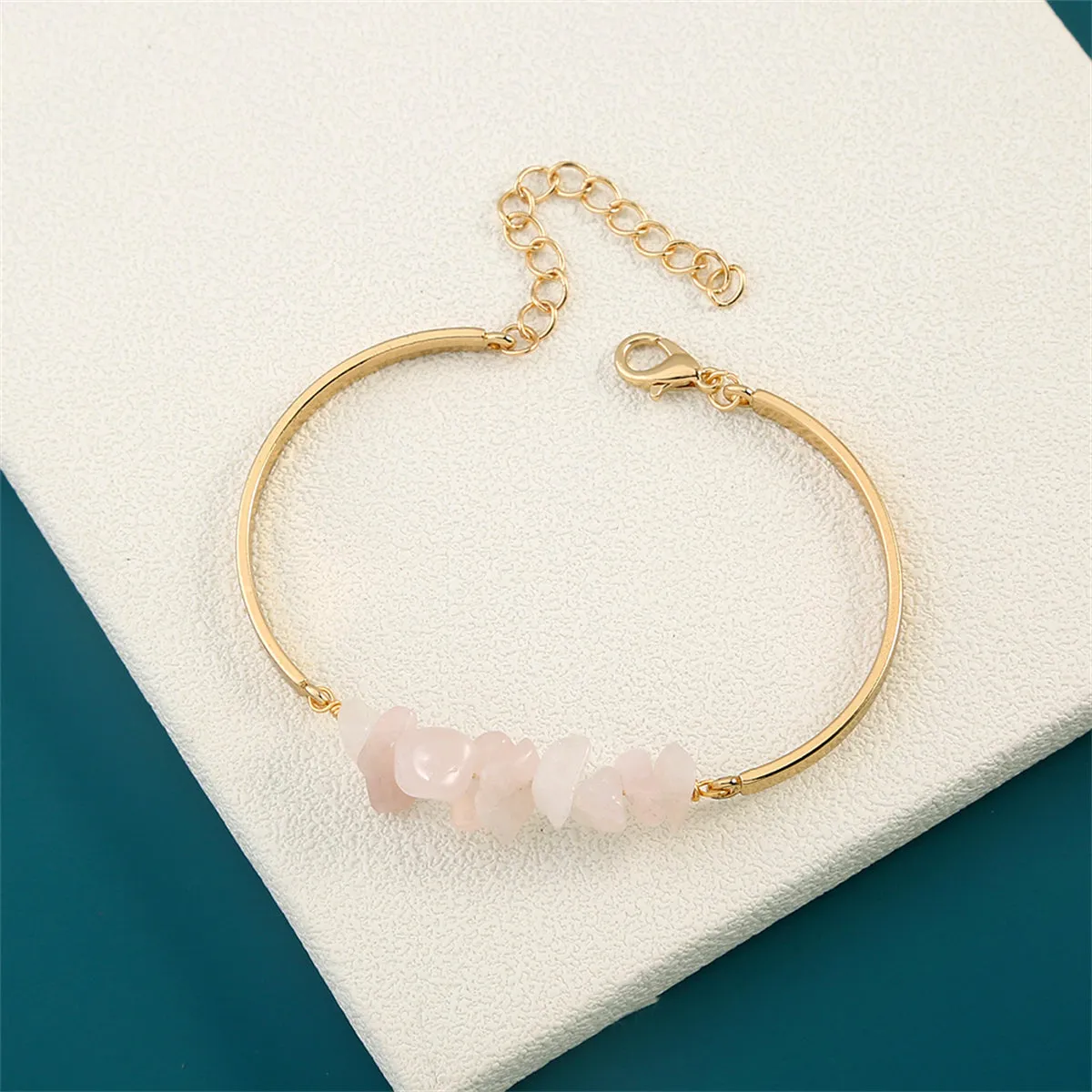 Pink Resin & 18K Gold-Plated Bracelet