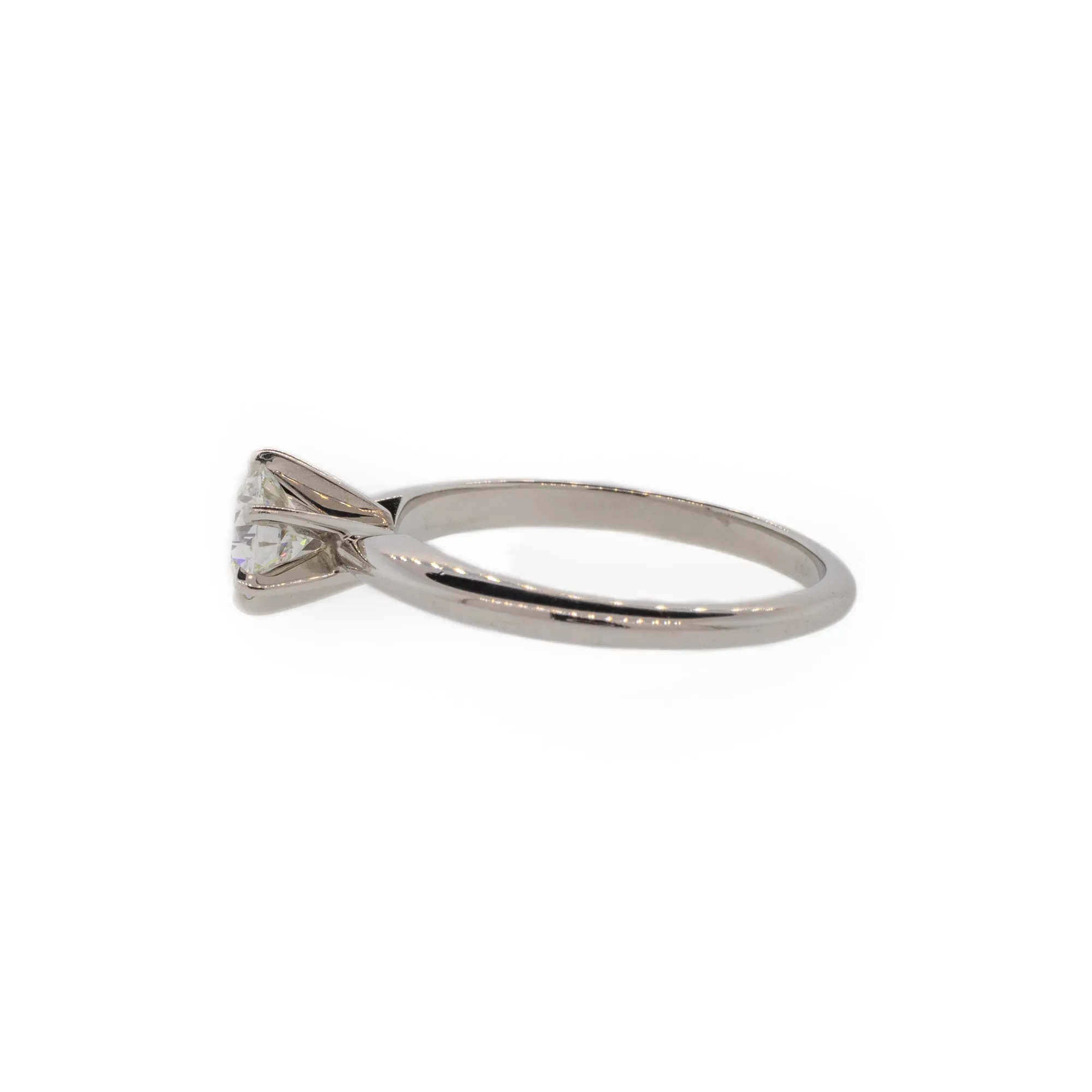 Platinum & Diamond Six-Prong Solitiare Ring