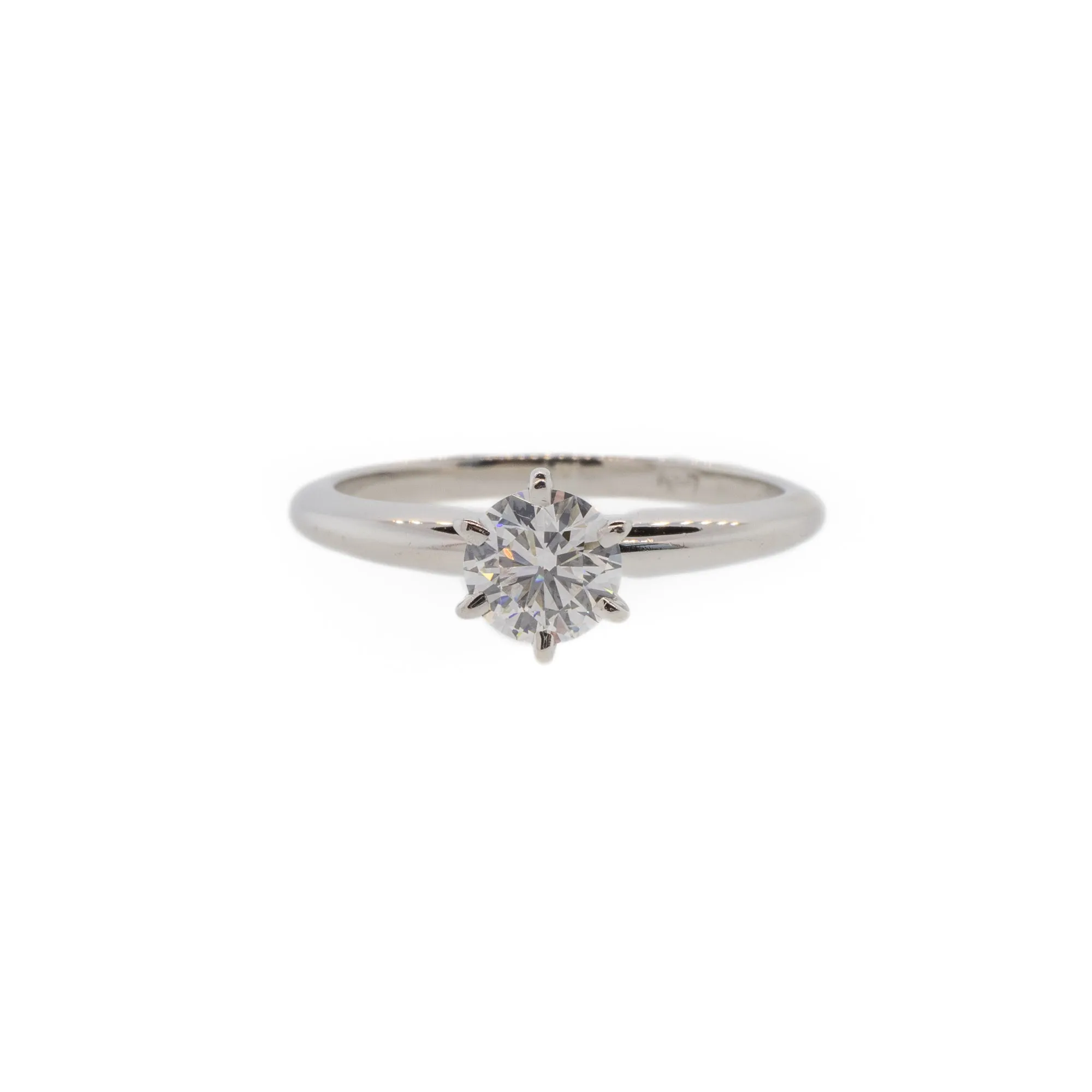 Platinum & Diamond Six-Prong Solitiare Ring