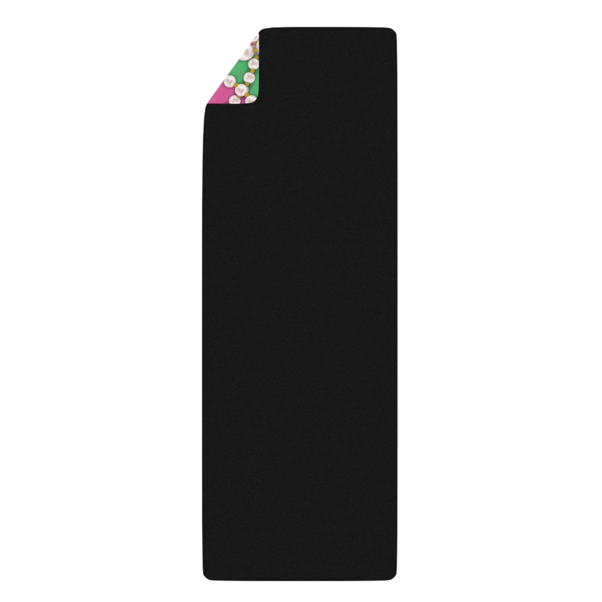 PNK Signature Pink & Green Personalized Rubber Yoga Mat