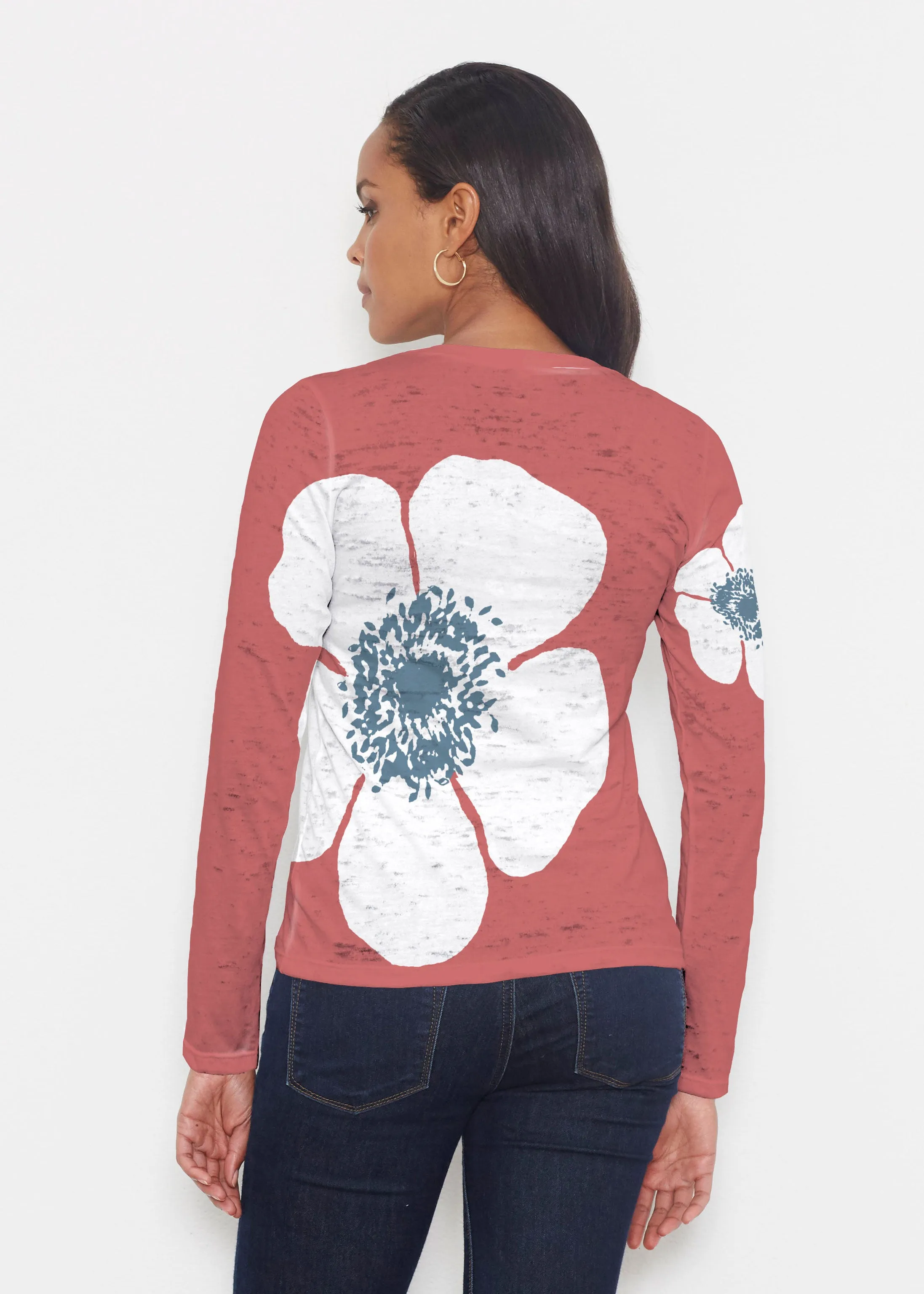 Poppy Red (7015) ~ Signature Long Sleeve Crew Shirt
