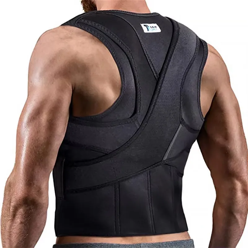 Premium Adjustable Shoulder Brace for Sports, Back Pain Relief, Compression Support, Double Bandage Strap, Lightweight Polyester Fiber, Multiple Sizes Available (S/M, L/XL, XXL/XXXL)
