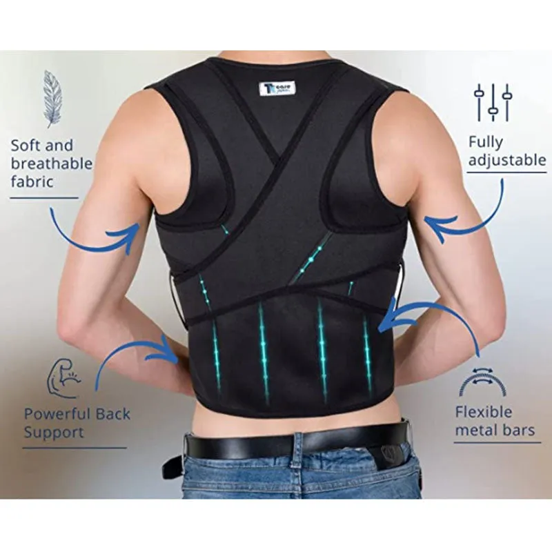 Premium Adjustable Shoulder Brace for Sports, Back Pain Relief, Compression Support, Double Bandage Strap, Lightweight Polyester Fiber, Multiple Sizes Available (S/M, L/XL, XXL/XXXL)