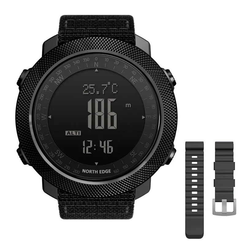 Premium Waterproof Sports Watch for Men and Women – 50M Waterproof, Dual Time, Pedometer, Stopwatch, Alarm, Countdown, Shockproof, EL Backlight, Lightweight Military Clock