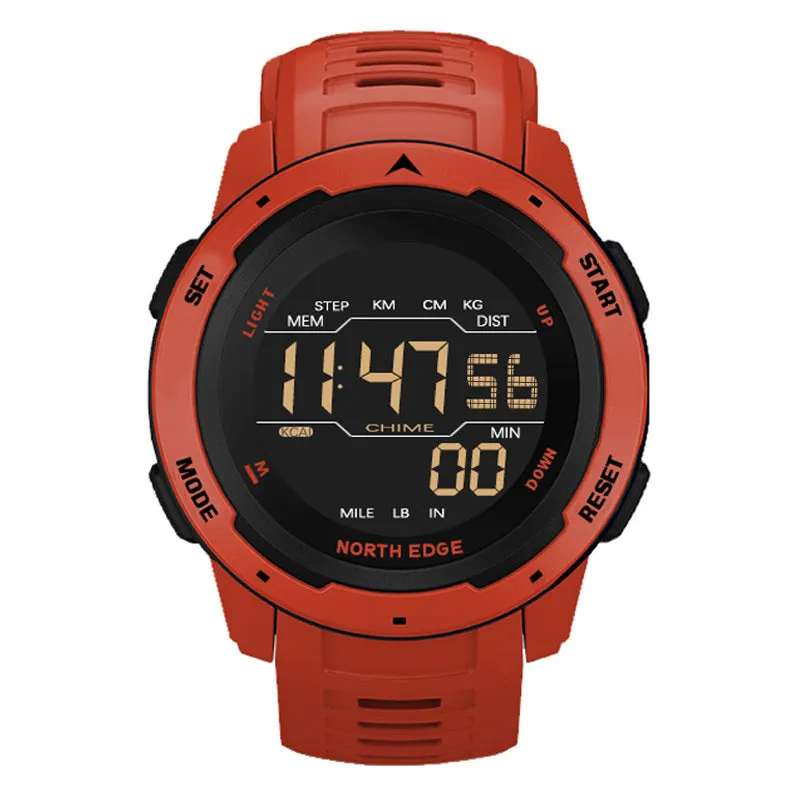 Premium Waterproof Sports Watch for Men and Women – 50M Waterproof, Dual Time, Pedometer, Stopwatch, Alarm, Countdown, Shockproof, EL Backlight, Lightweight Military Clock