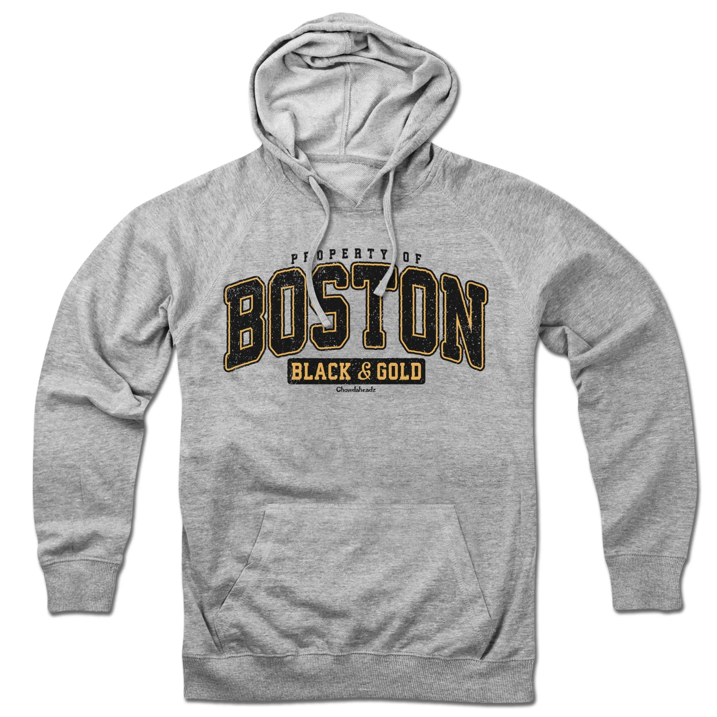 Property of Boston Black & Gold Hoodie