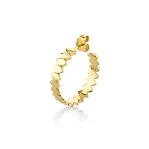 Pure Gold Medium Marquise Eye Hoops
