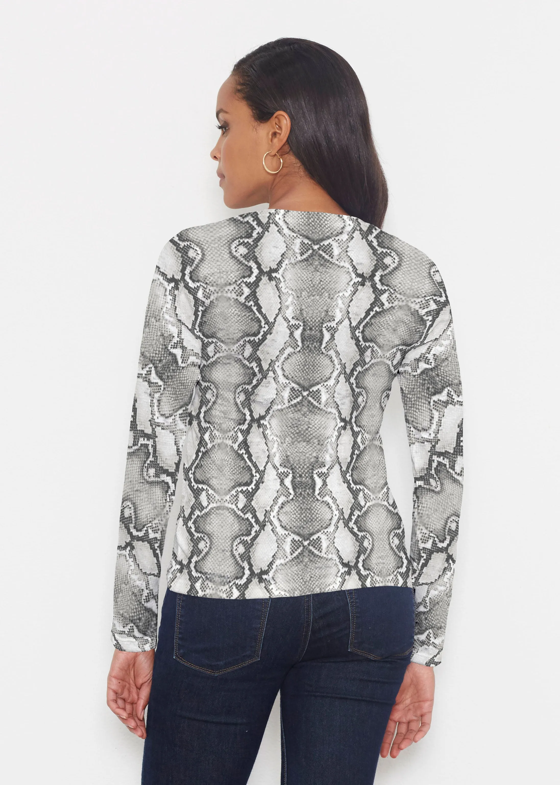 Python Silver (7272) ~ Signature Long Sleeve Crew Shirt