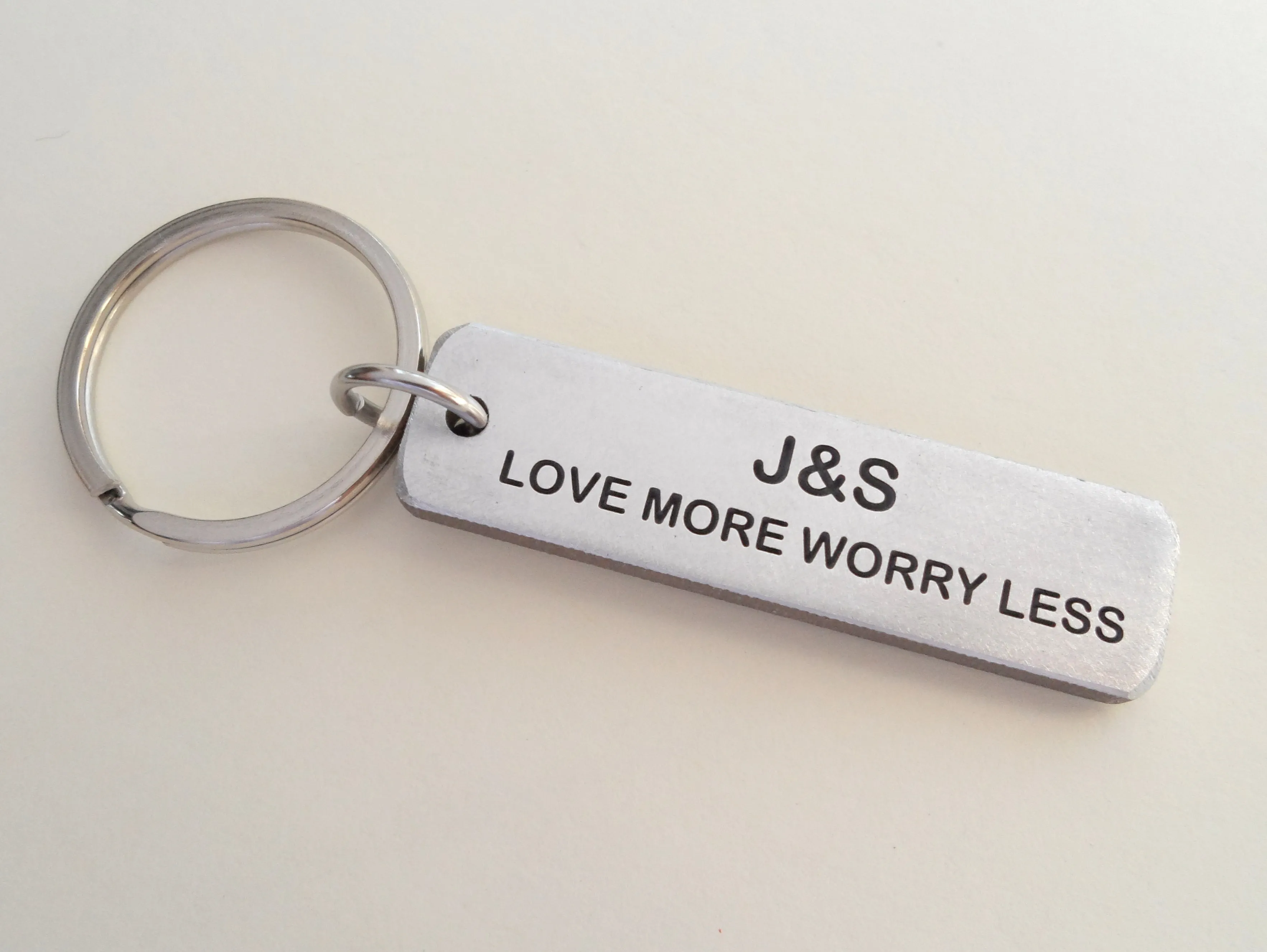"My Best Catch" Engraved on Aluminum Tag Keychain and Baseball Mitt Charm Keychain; Couples Keychain, Personalized Option