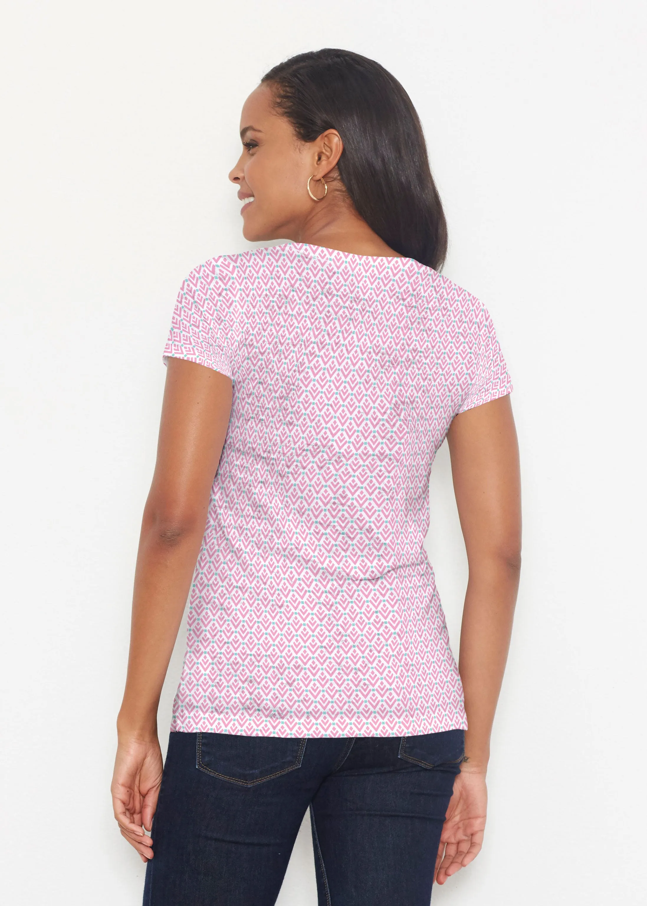Rainbow Rain (16227) ~ Short Sleeve Scoop Shirt