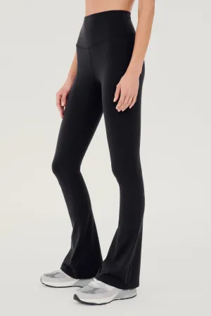 Raquel High Waist Flared Legging - Black