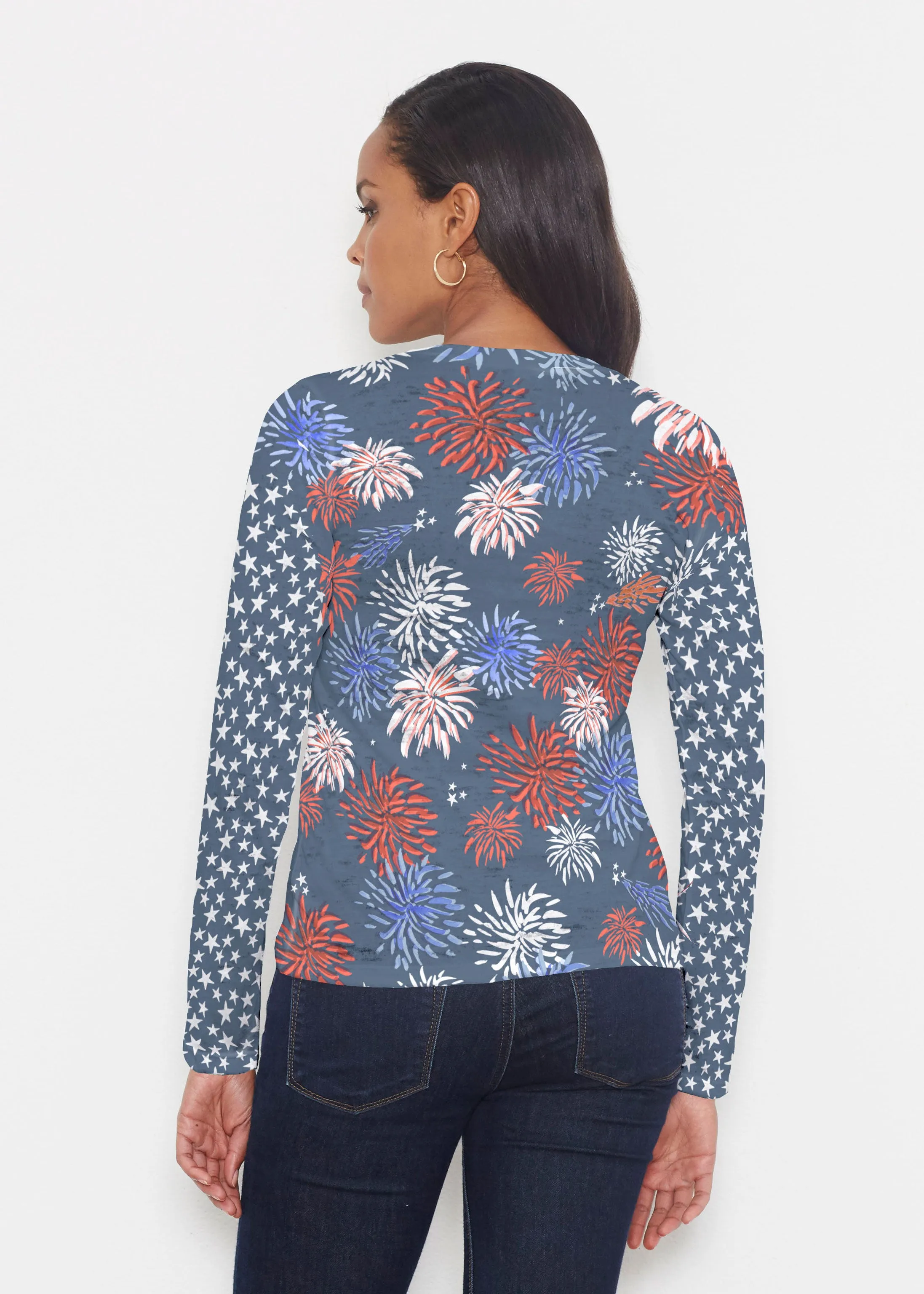 Red Glare Navy (16138) ~ Signature Long Sleeve Crew Shirt