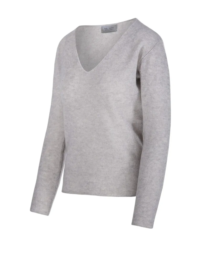 Relaxed Fit V-Neck Cashmere Sweater