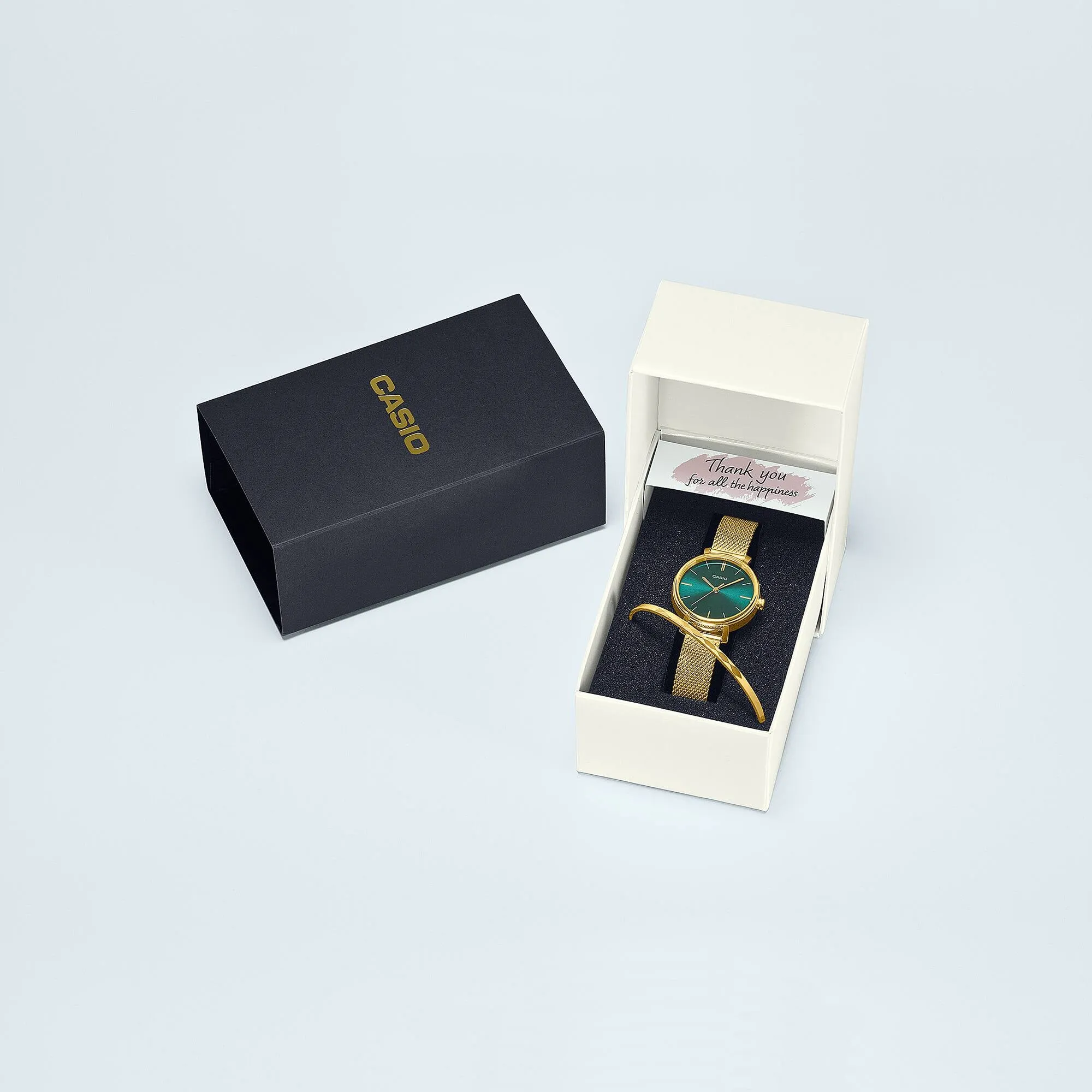 Reloj casual correa de Acero inoxidable LTP-2024VMG-3C