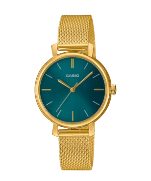 Reloj casual correa de Acero inoxidable LTP-2024VMG-3C