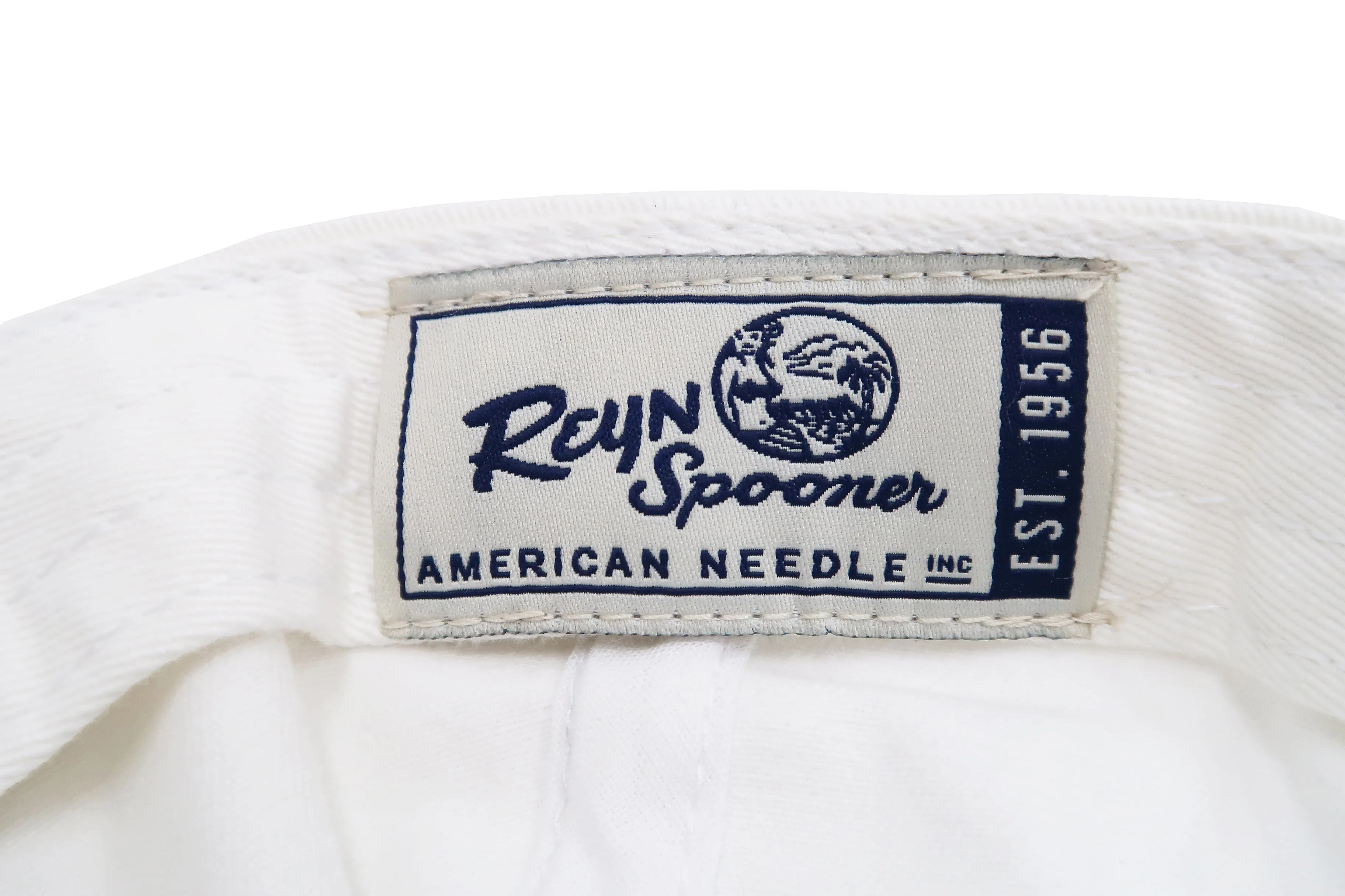 Reyn Spooner Cap THE MAUKA HAT Men's Classic Cotton Twill Hat with Embroidered Patch A000150221 502-A0001 White