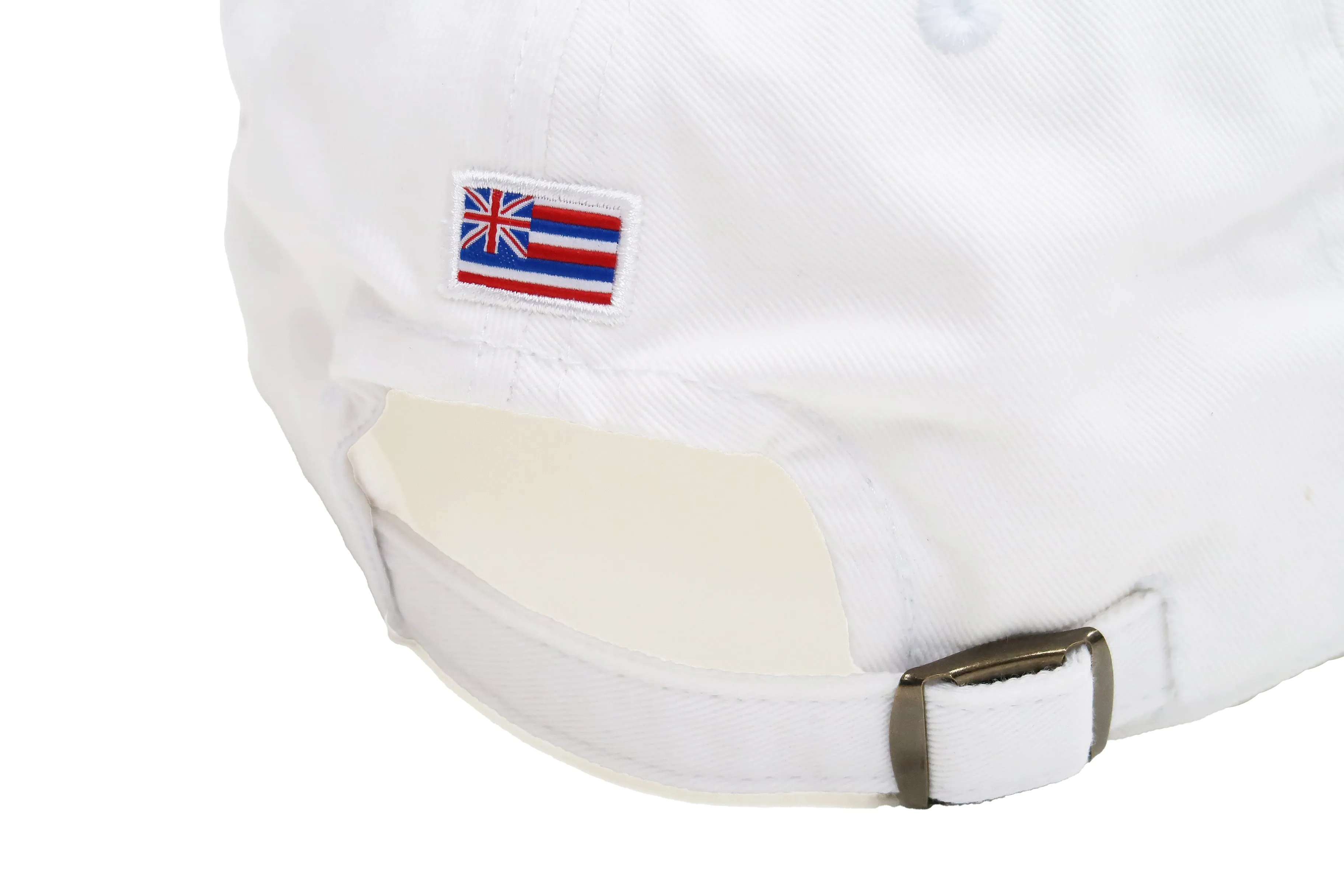 Reyn Spooner Cap THE MAUKA HAT Men's Classic Cotton Twill Hat with Embroidered Patch A000150221 502-A0001 White