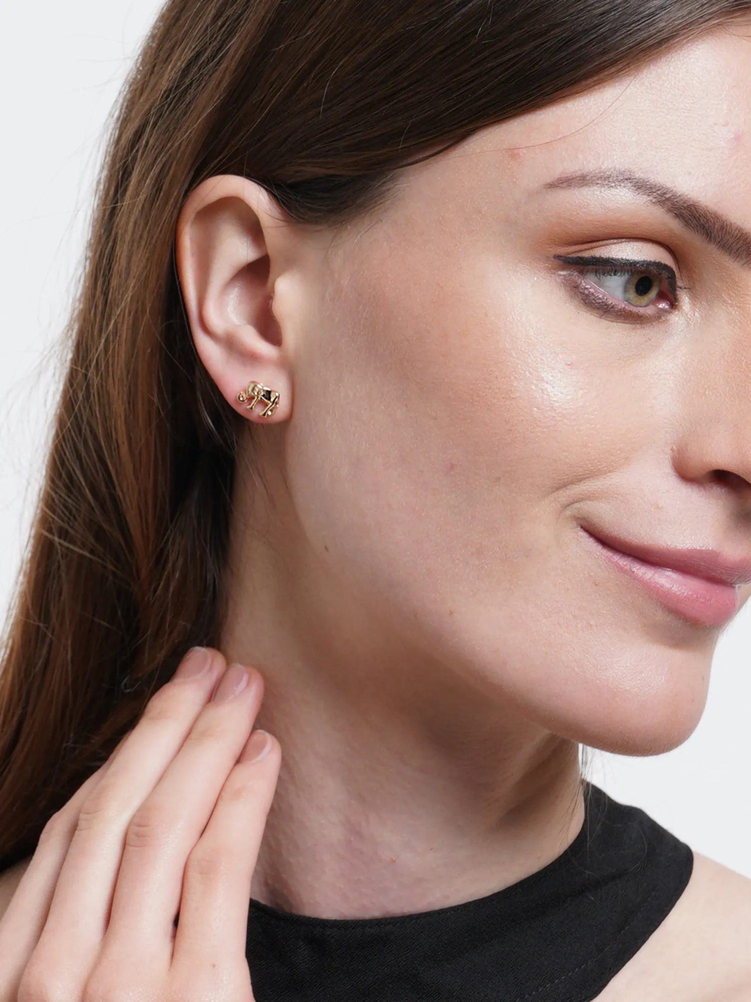 Set of 5 Gold Plated Earrings for Women