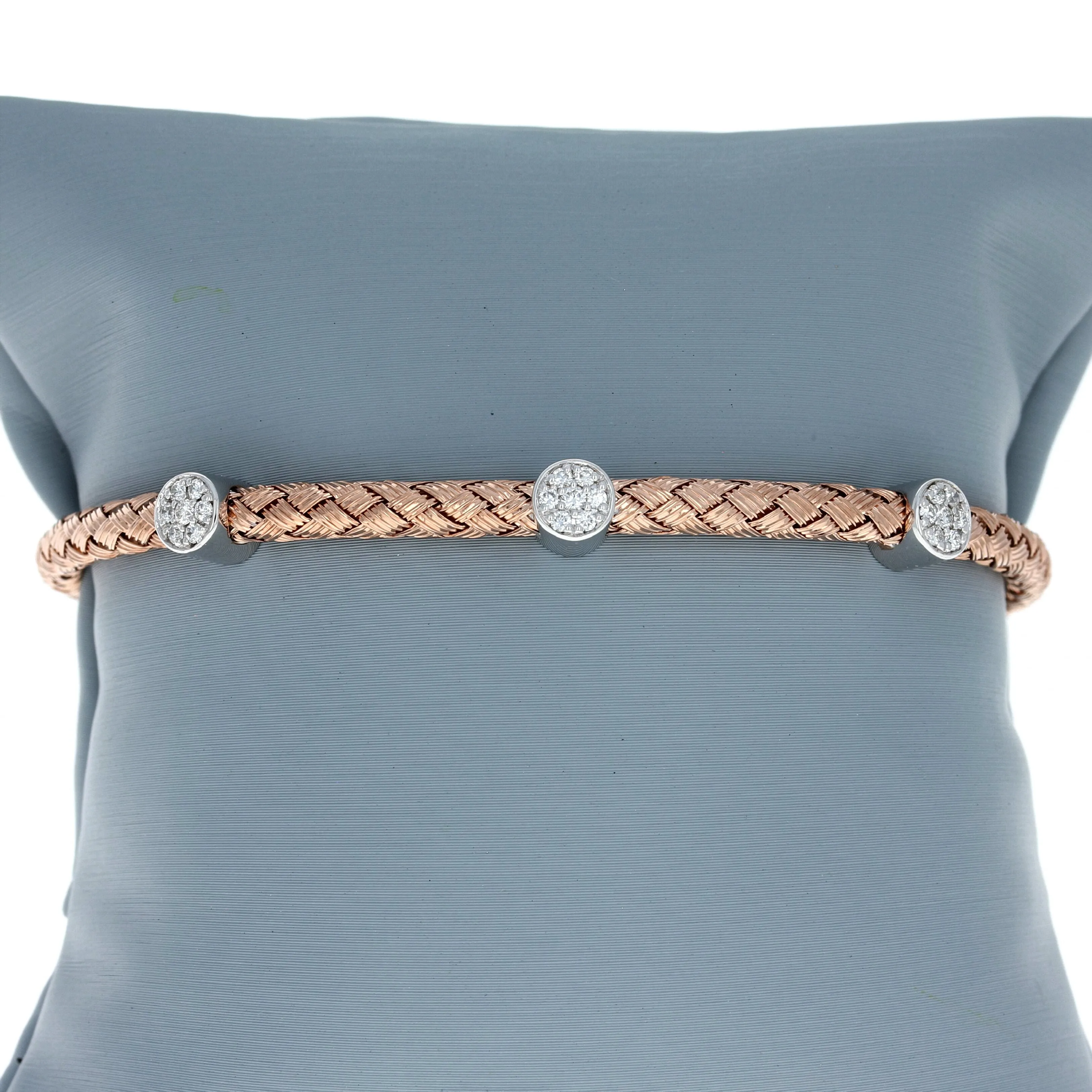 Simon G Diamond Stacking Bracelet in 18K Rose Gold LB2091-R