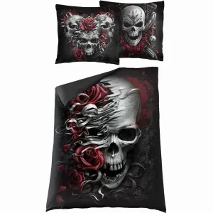 SKULLS N' ROSES - Single Duvet Cover   UK And EU Pillow case