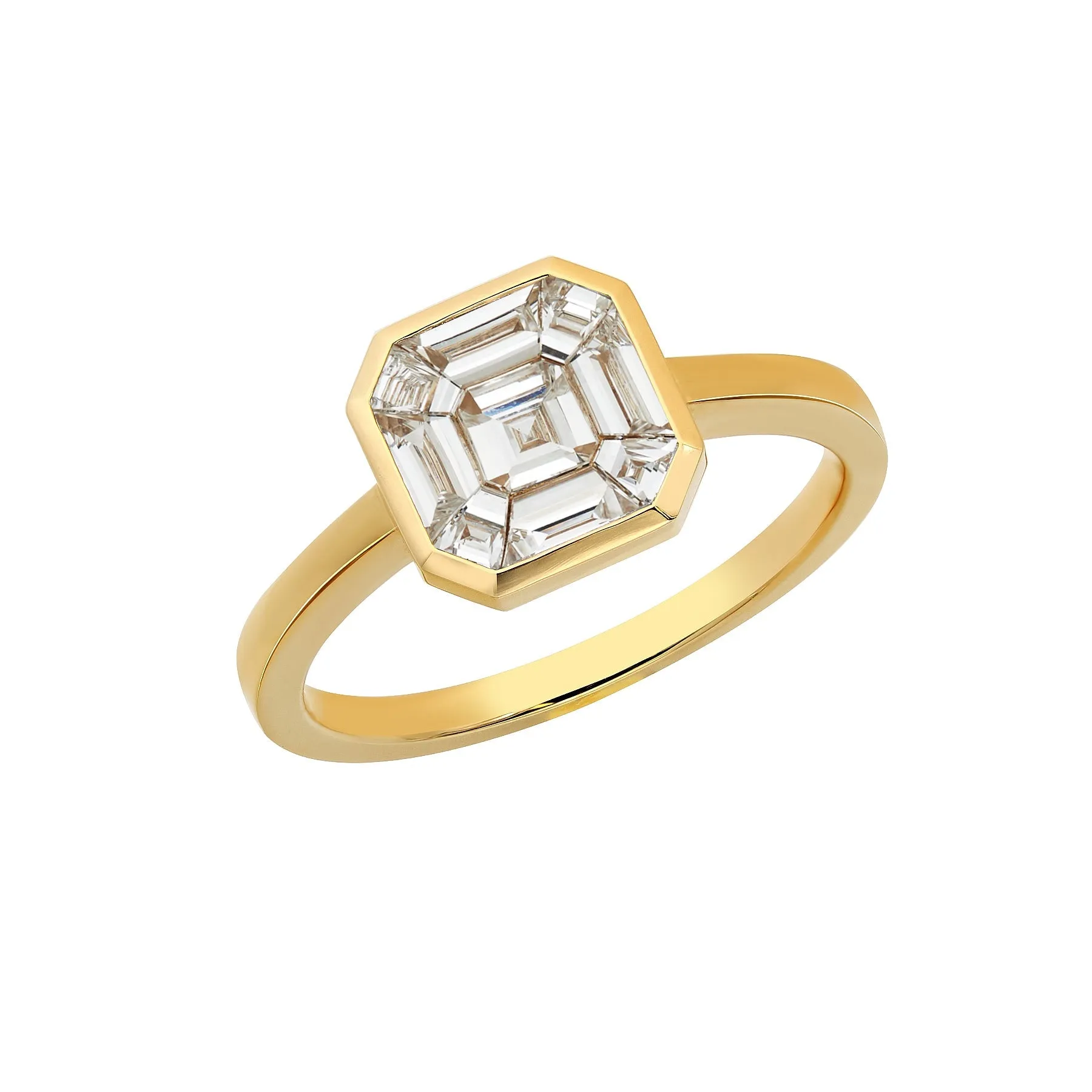 Solaire Levant Solitaire Diamond Ring