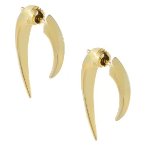 Solid Double Spike Stud Earring