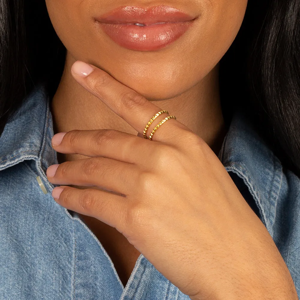 Solid Spiked Eternity Ring