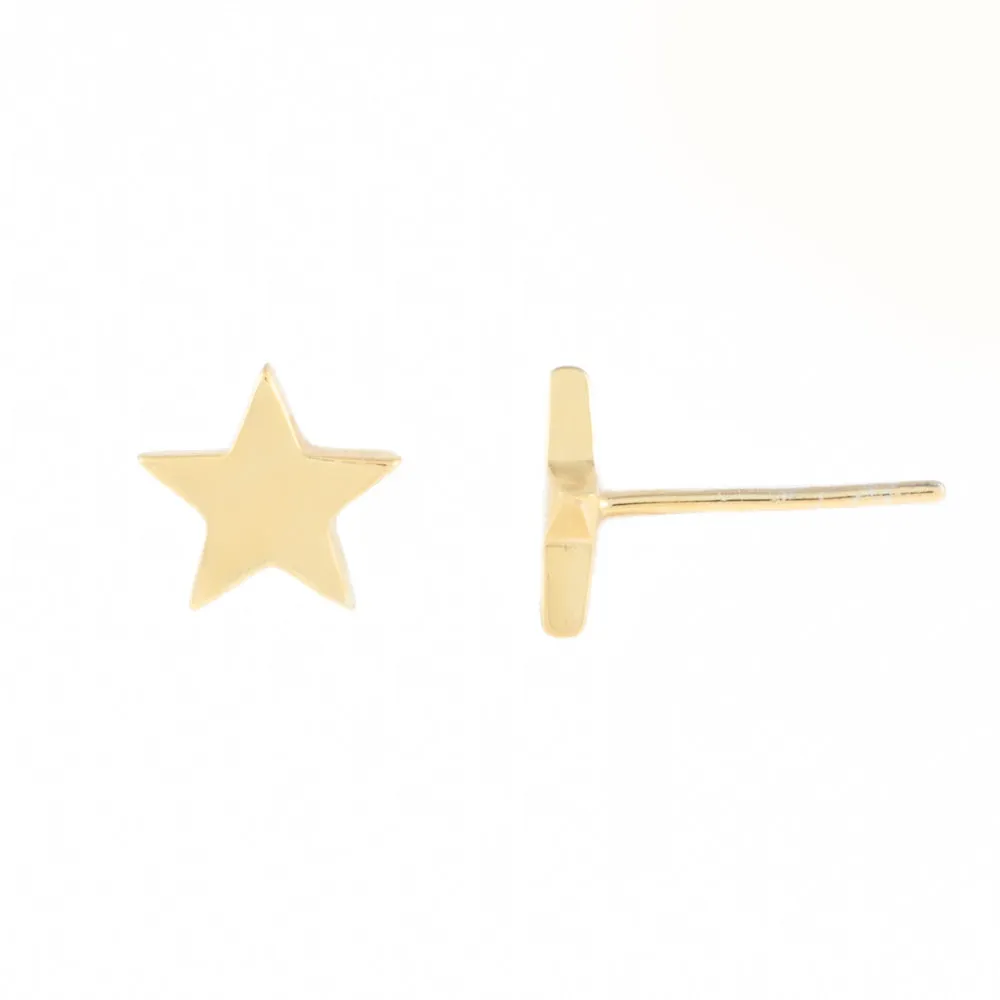 Solid Star Stud Earring