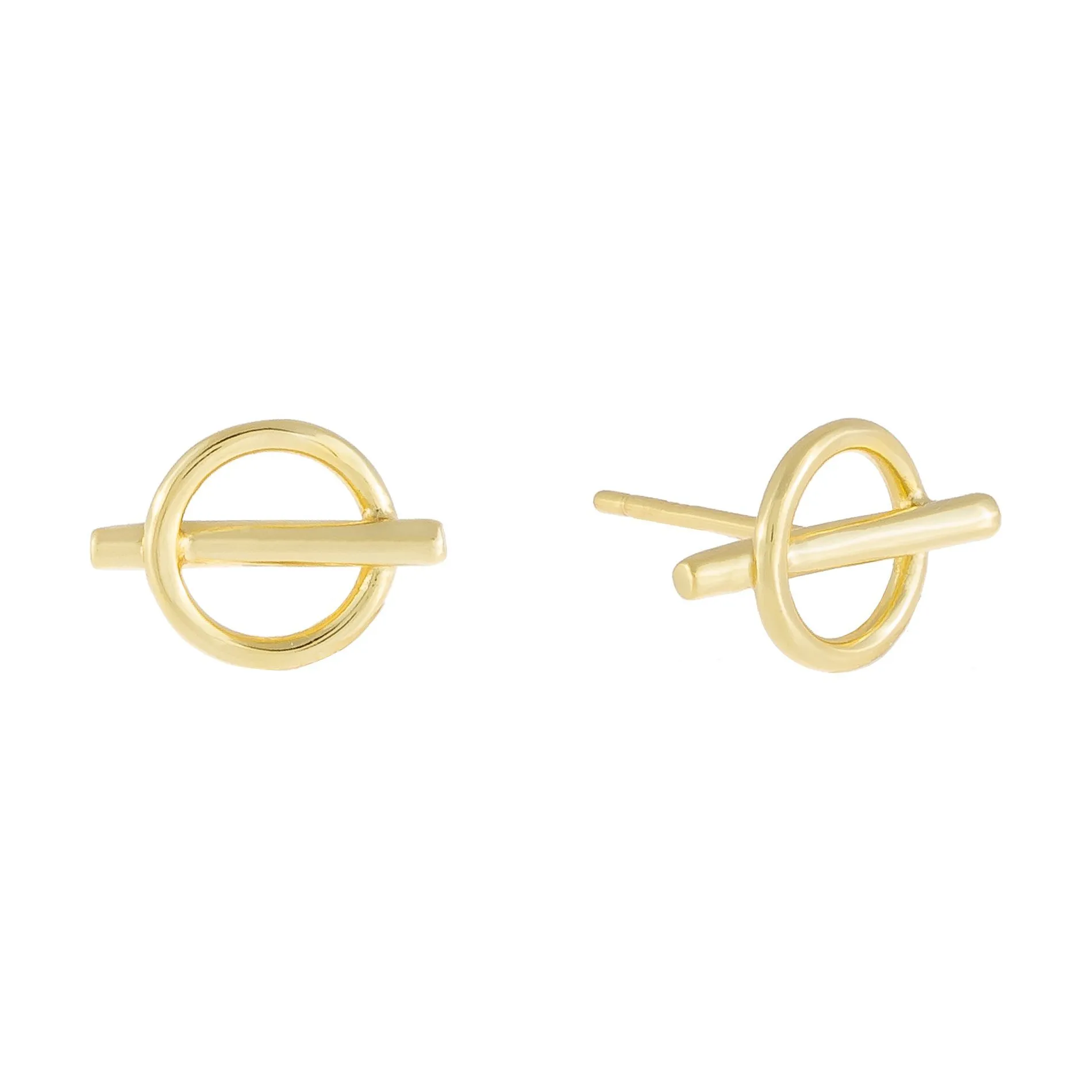 Solid Toggle Stud Earring