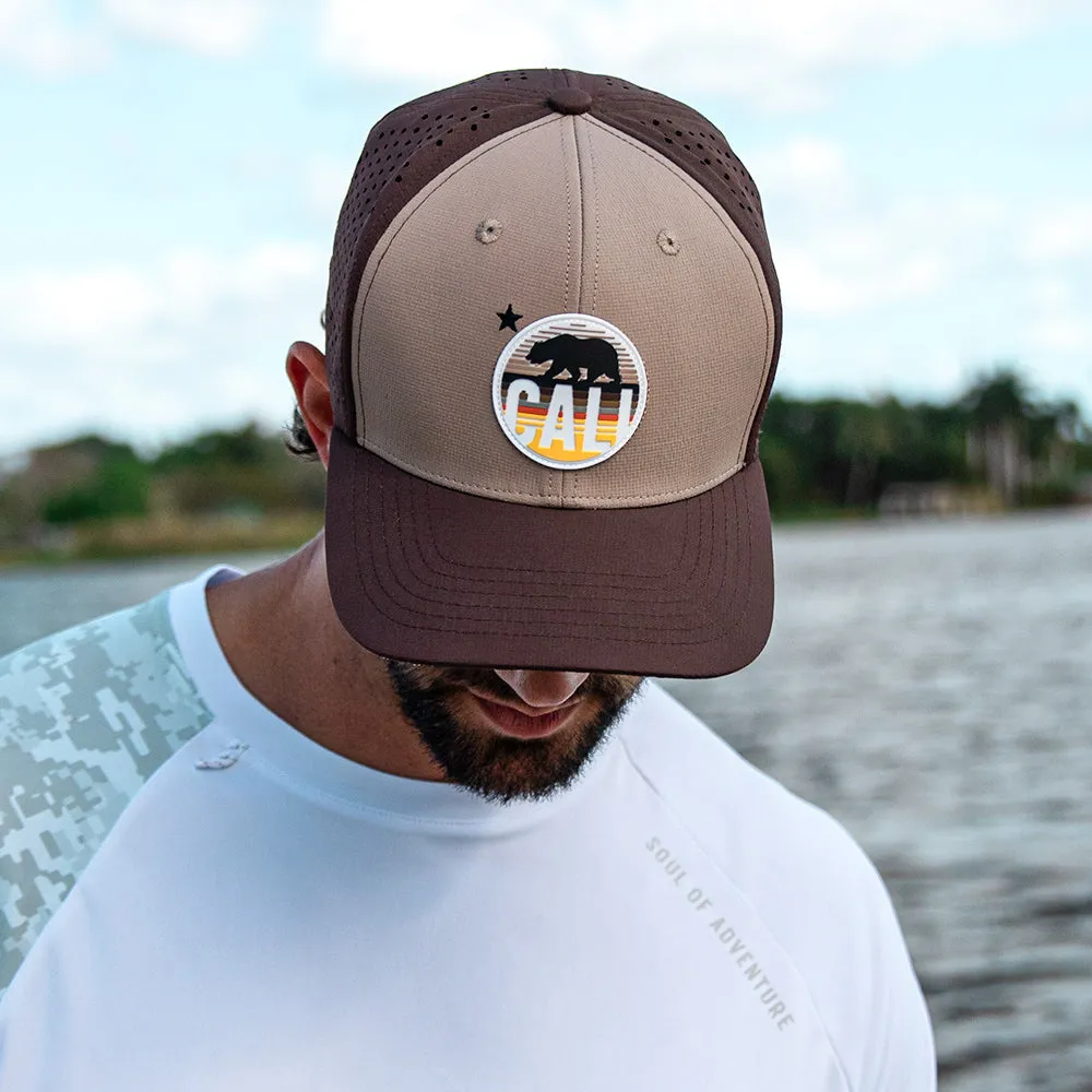 Special Edition Performance Snapback | California Bear | Brown-Khaki
