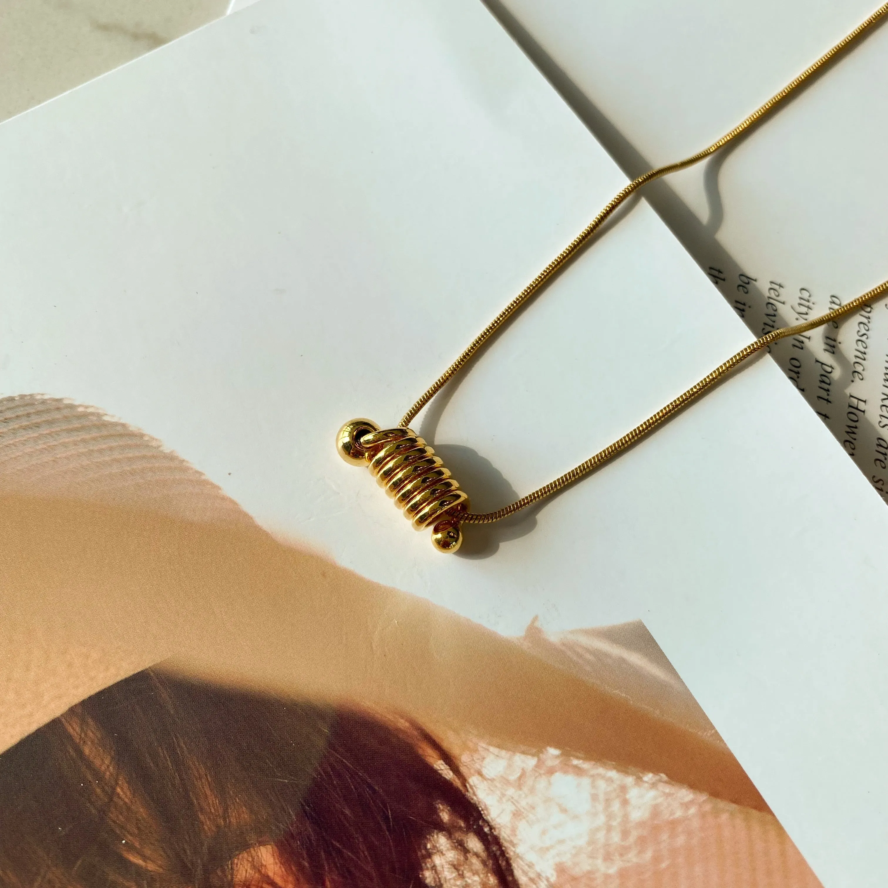 Spiral Pendant Necklace