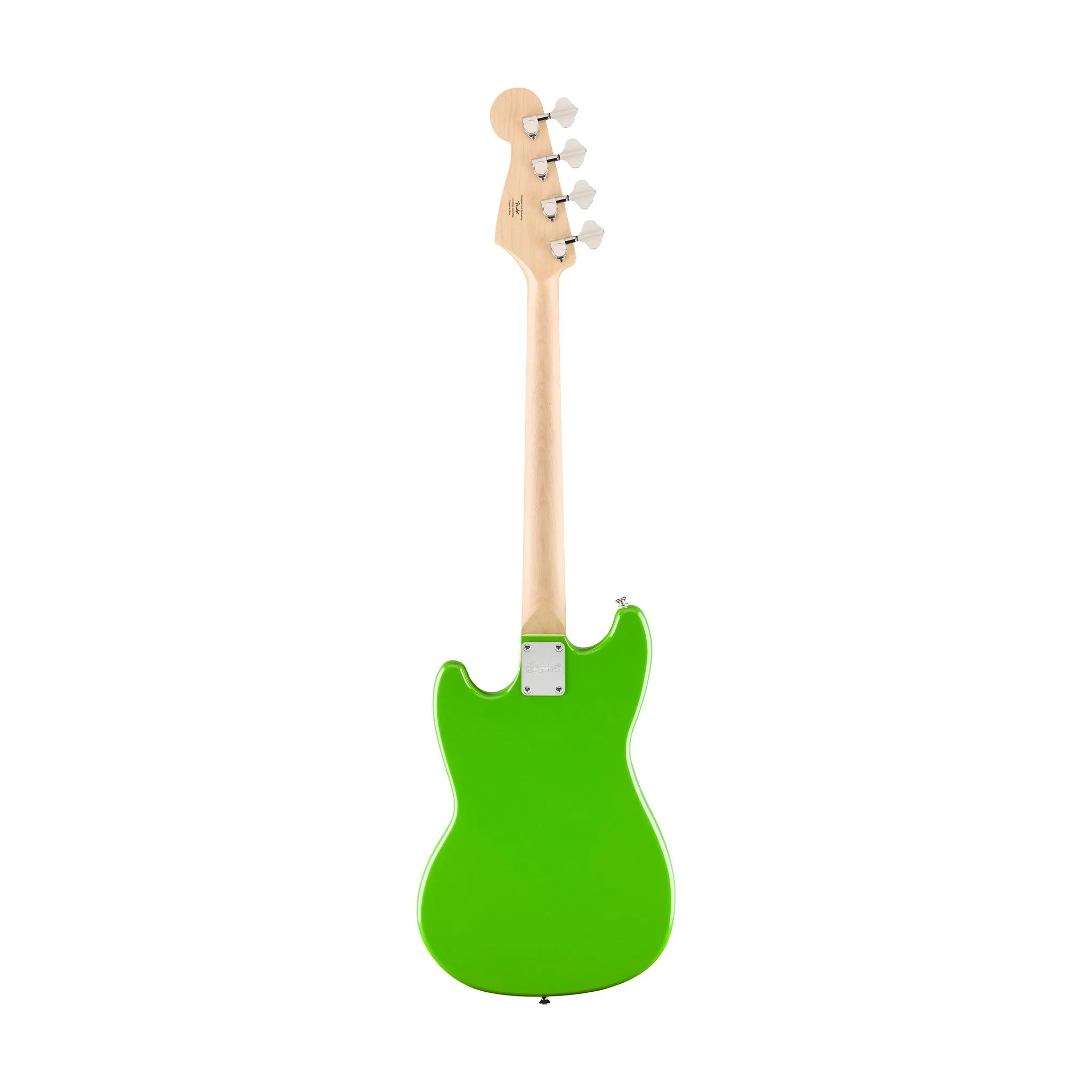 Squier FSR Sonic Bronco Bass Guitar, Maple FB, Lime Green