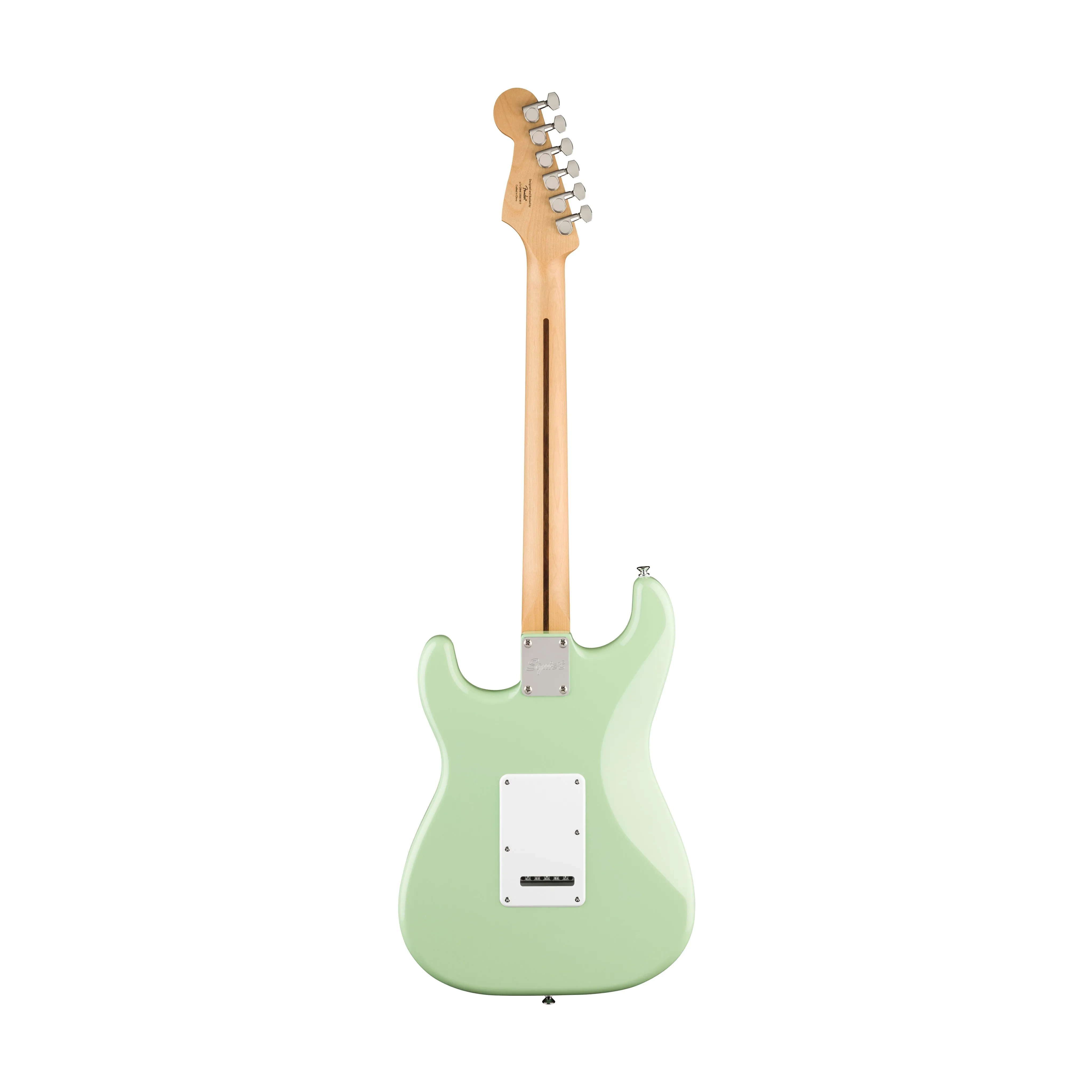 Squier FSR Sonic Stratocaster HSS Electric Guitar w/White Pickguard, Laurel FB, Surf Green