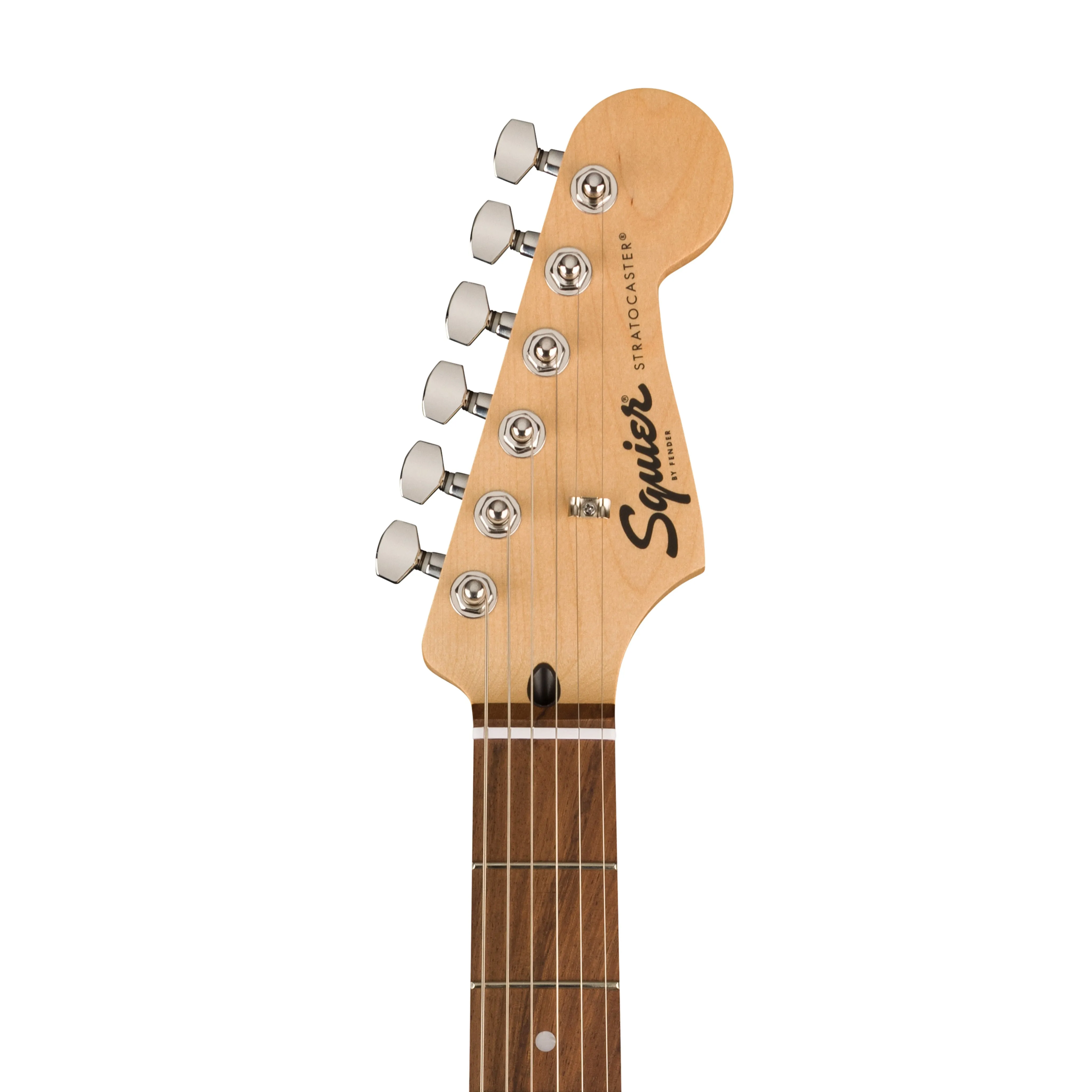 Squier FSR Sonic Stratocaster HSS Electric Guitar w/White Pickguard, Laurel FB, Surf Green