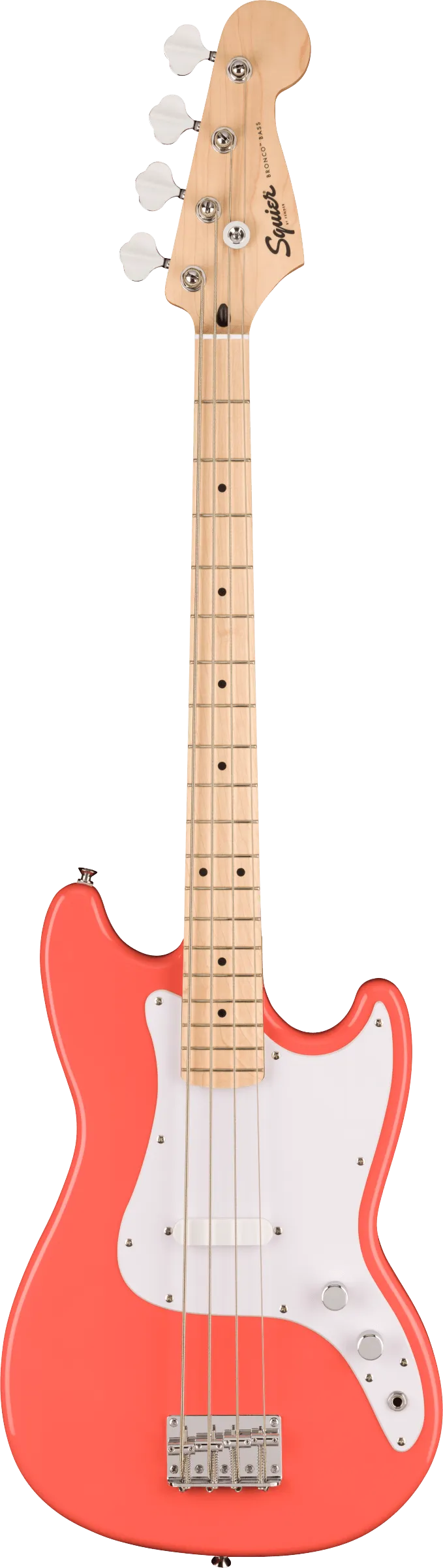 Squier Sonic Bronco Bass, Tahitian Coral