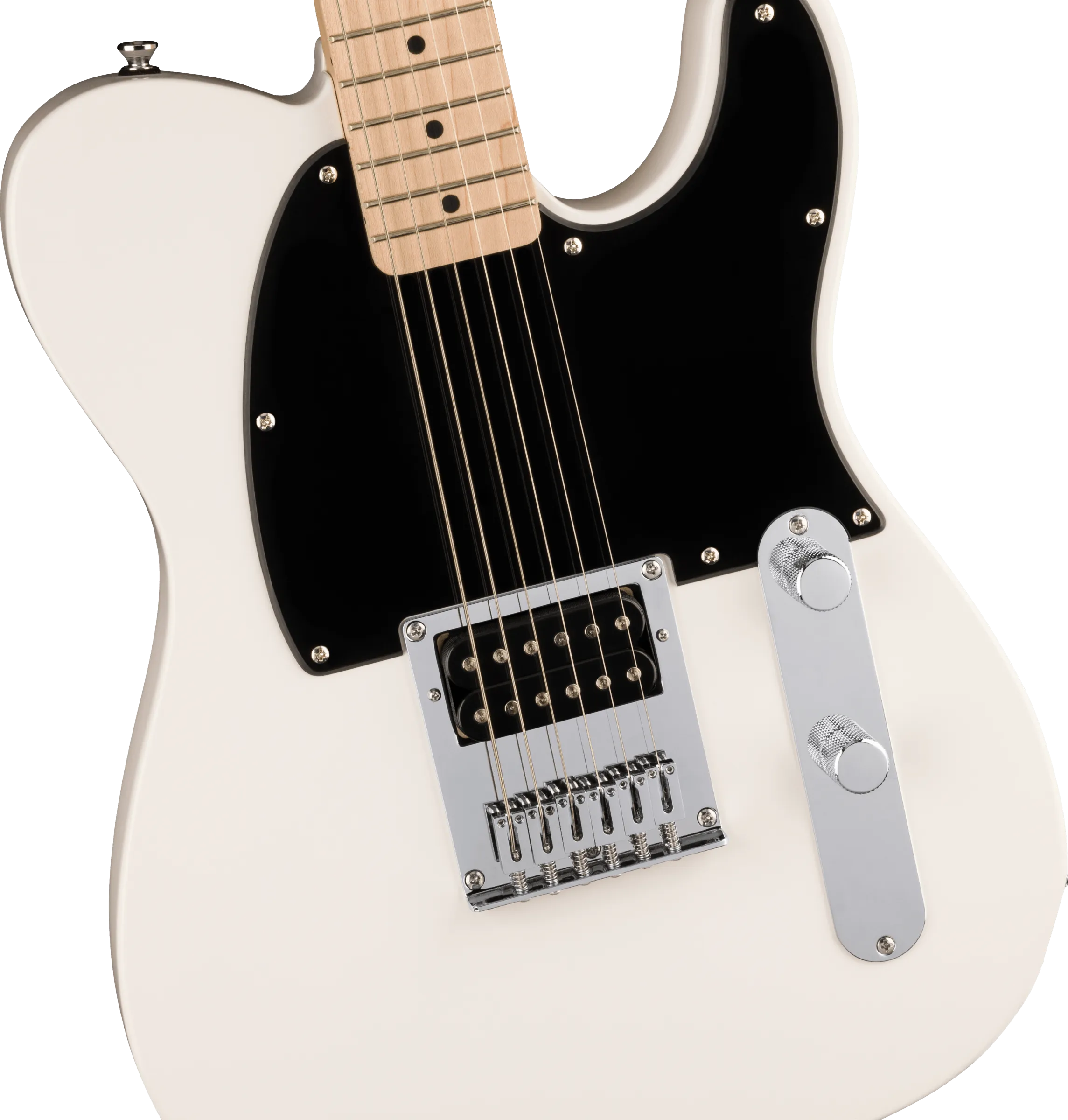 Squier Sonic™ Esquire® H, Maple Fingerboard, Black Pickguard, Arctic White