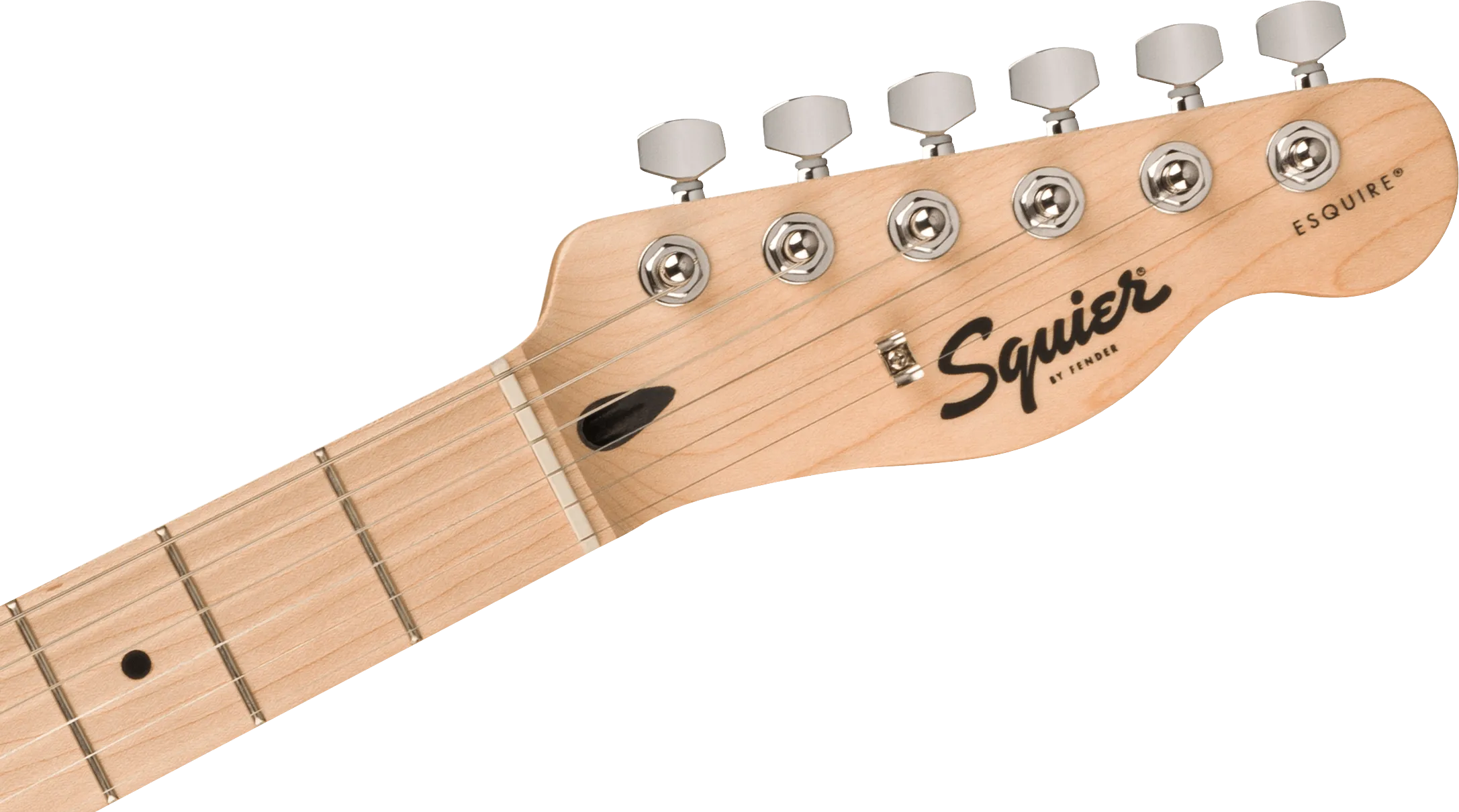 Squier Sonic™ Esquire® H, Maple Fingerboard, Black Pickguard, Arctic White