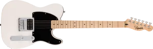 Squier Sonic™ Esquire® H, Maple Fingerboard, Black Pickguard, Arctic White