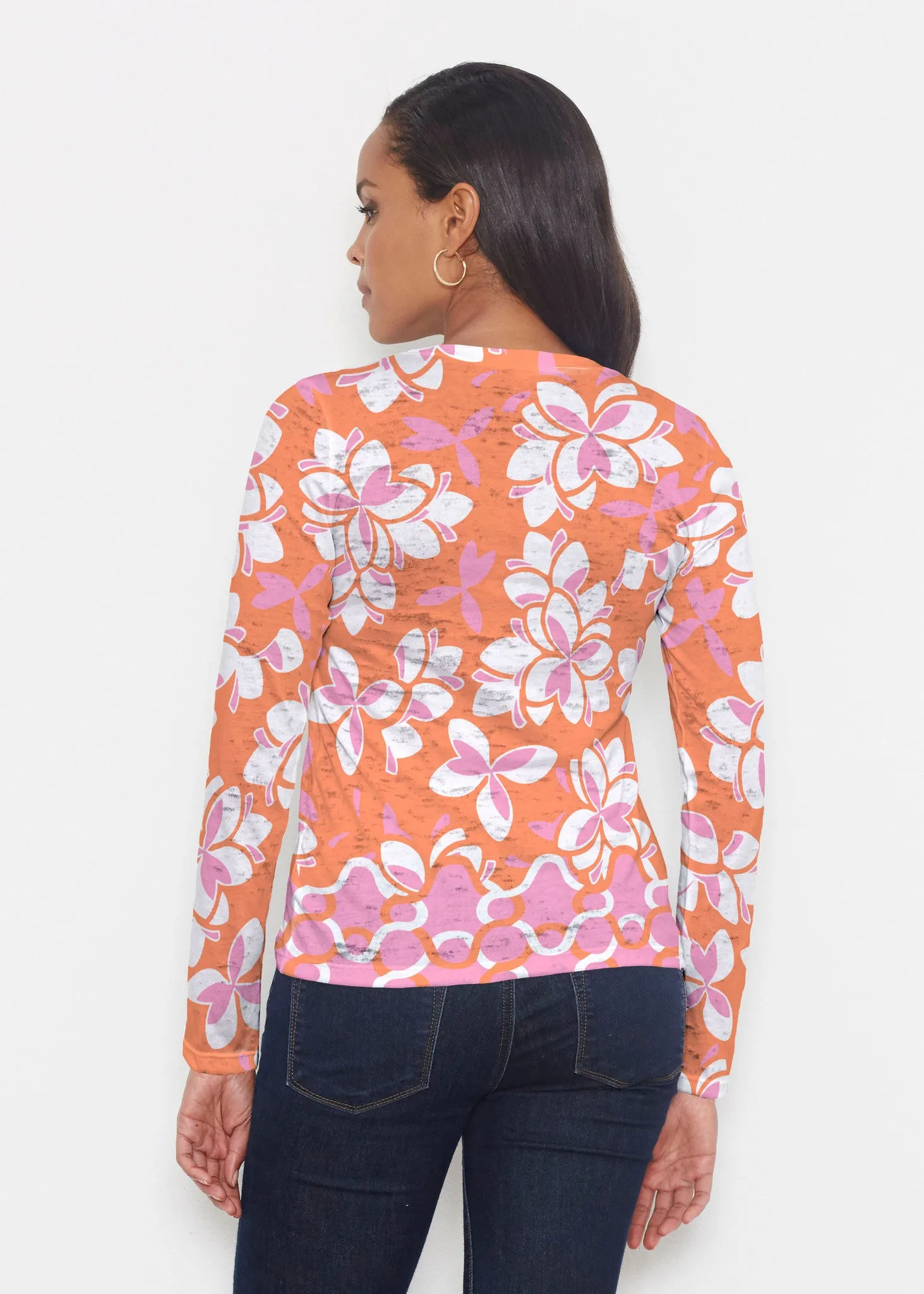 Squiggles Pink (20341) ~ Signature Long Sleeve Crew Shirt