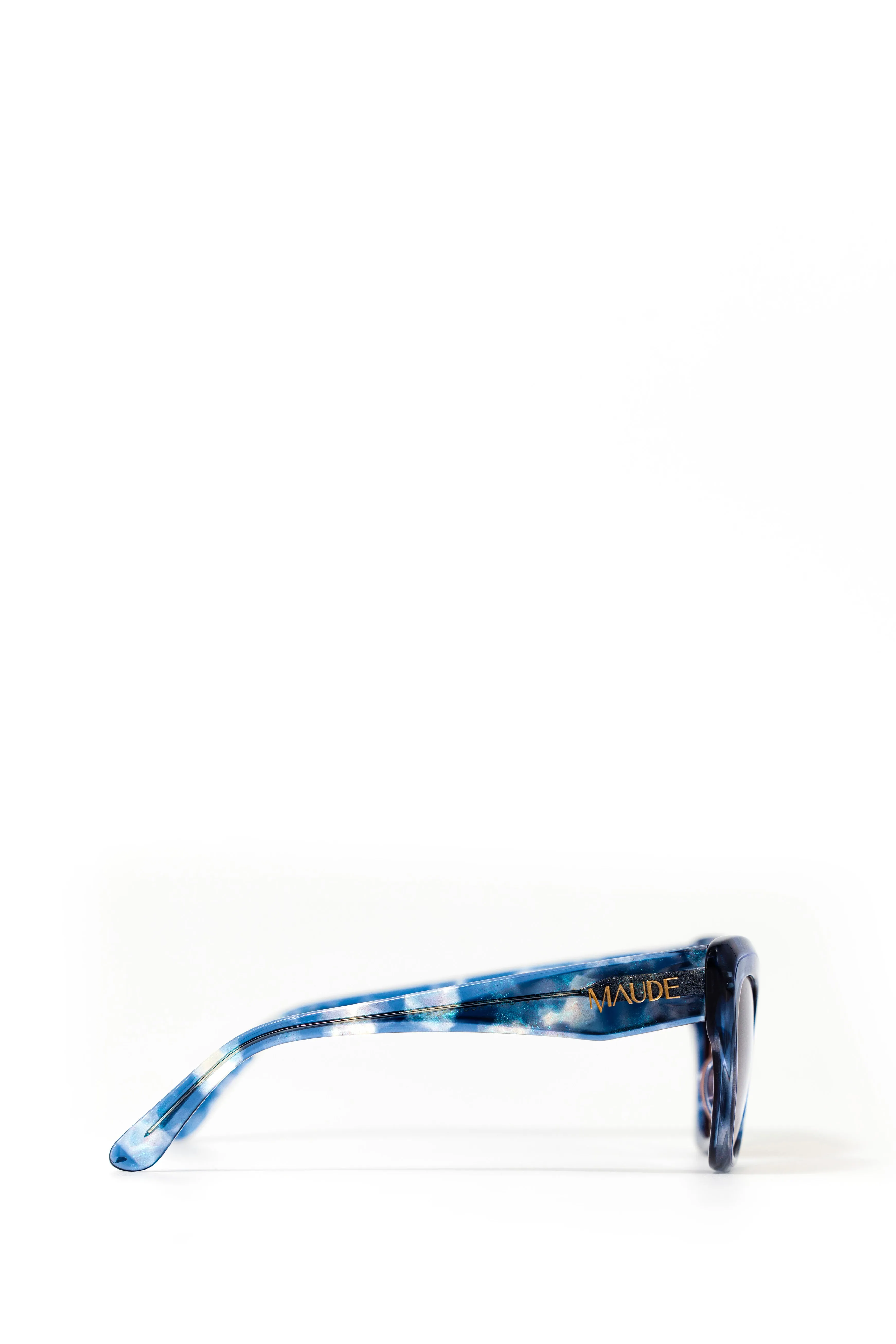 Starla ~ Blue Glitter Cat Eye Sunglasses