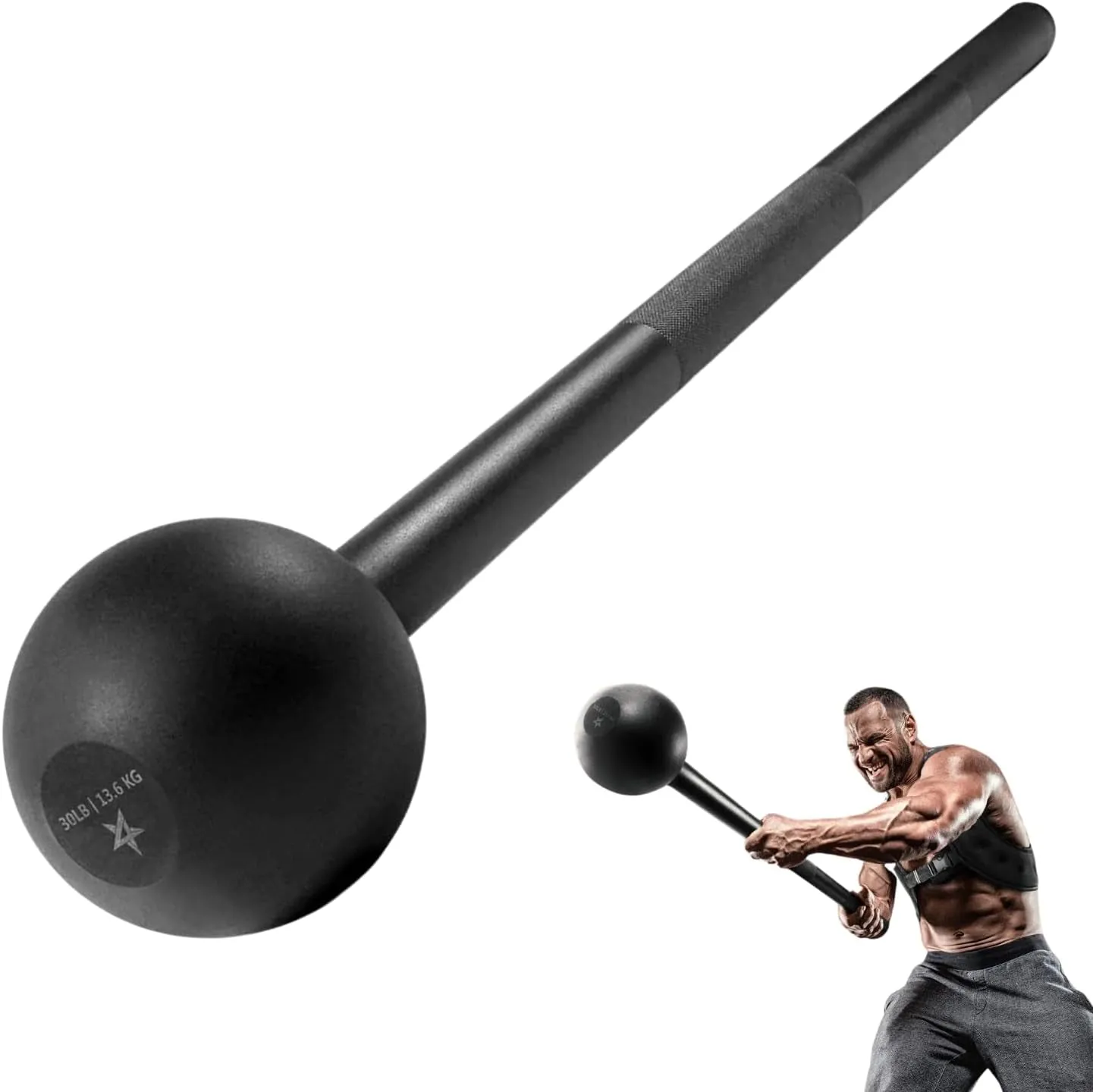 Steel Mace Bell – Full-Body Strength & Conditioning Tool for Functional Training, Grip Power & Rehab (5–30 lbs)